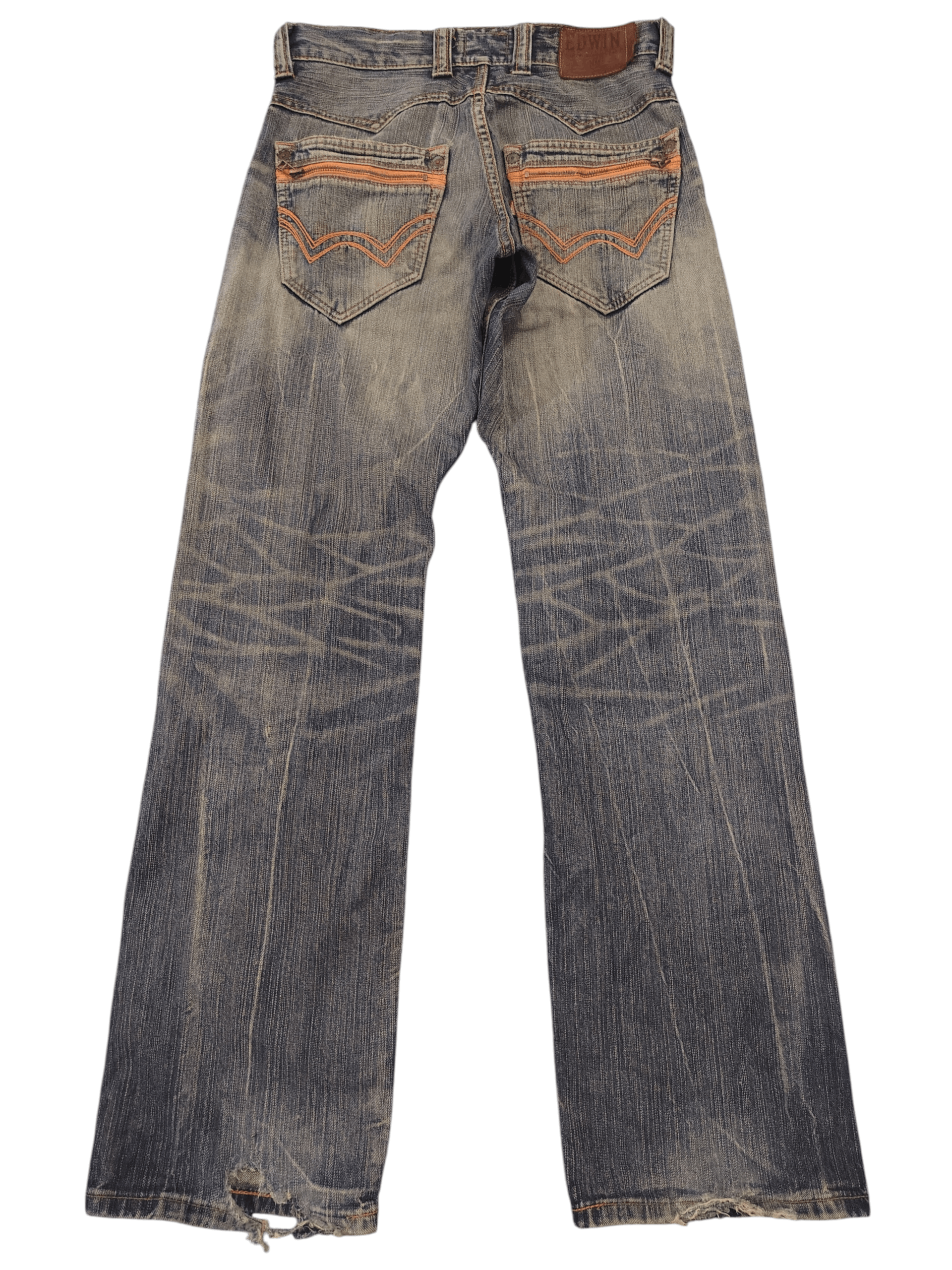 Edwin Edwin Exclusive Vintage Distressed Jeans Orange Stitch Size US 30 / EU 46 - 1 Thumbnail