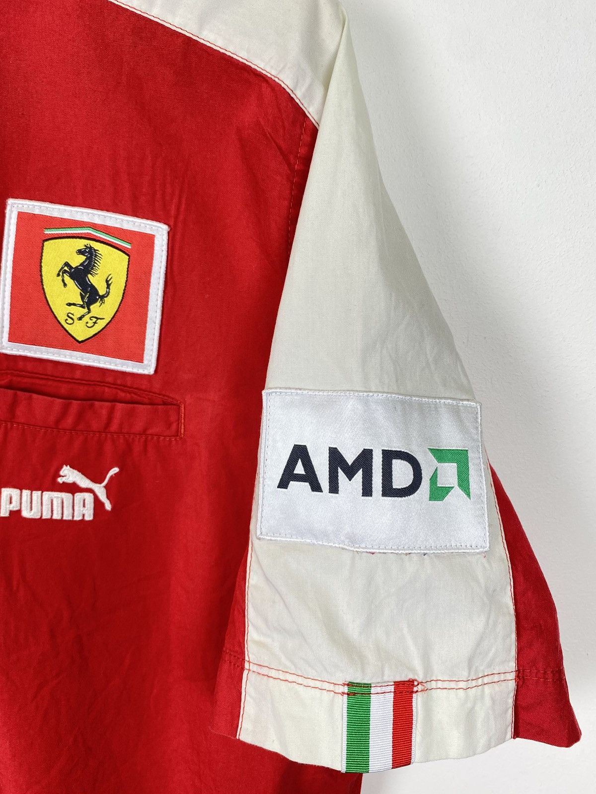 Ferrari × Puma Puma Ferrari Team Racing Shirt Short Sleeve Size XL Red Top Size US XL / EU 56 / 4 - 4 Thumbnail