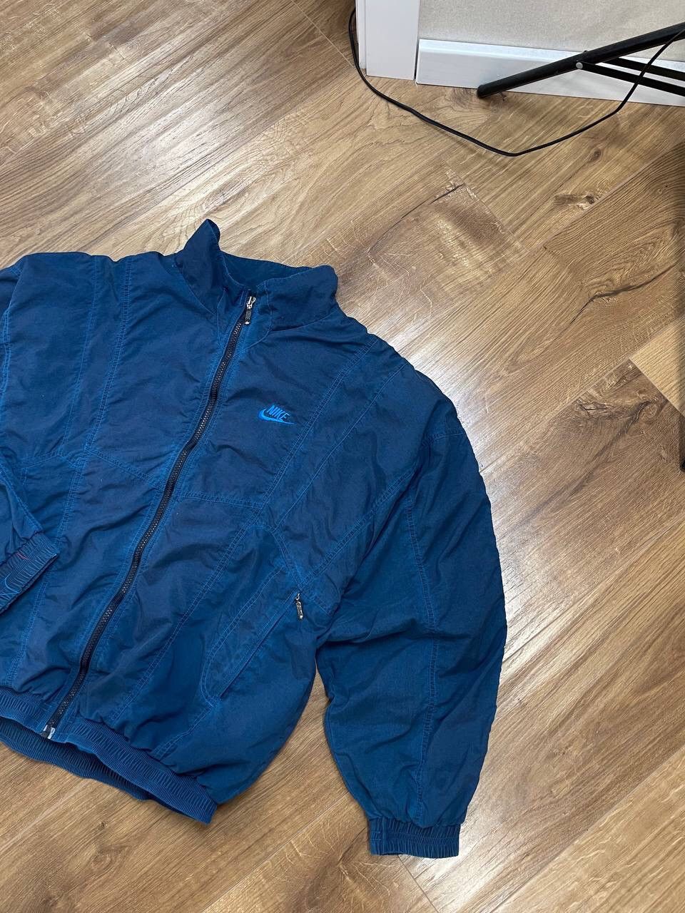 Nike Vintage Nike 90’s Y2K Big Logo Drill Nylon Bomber Jacket Size US M / EU 48-50 / 2 - 4 Thumbnail