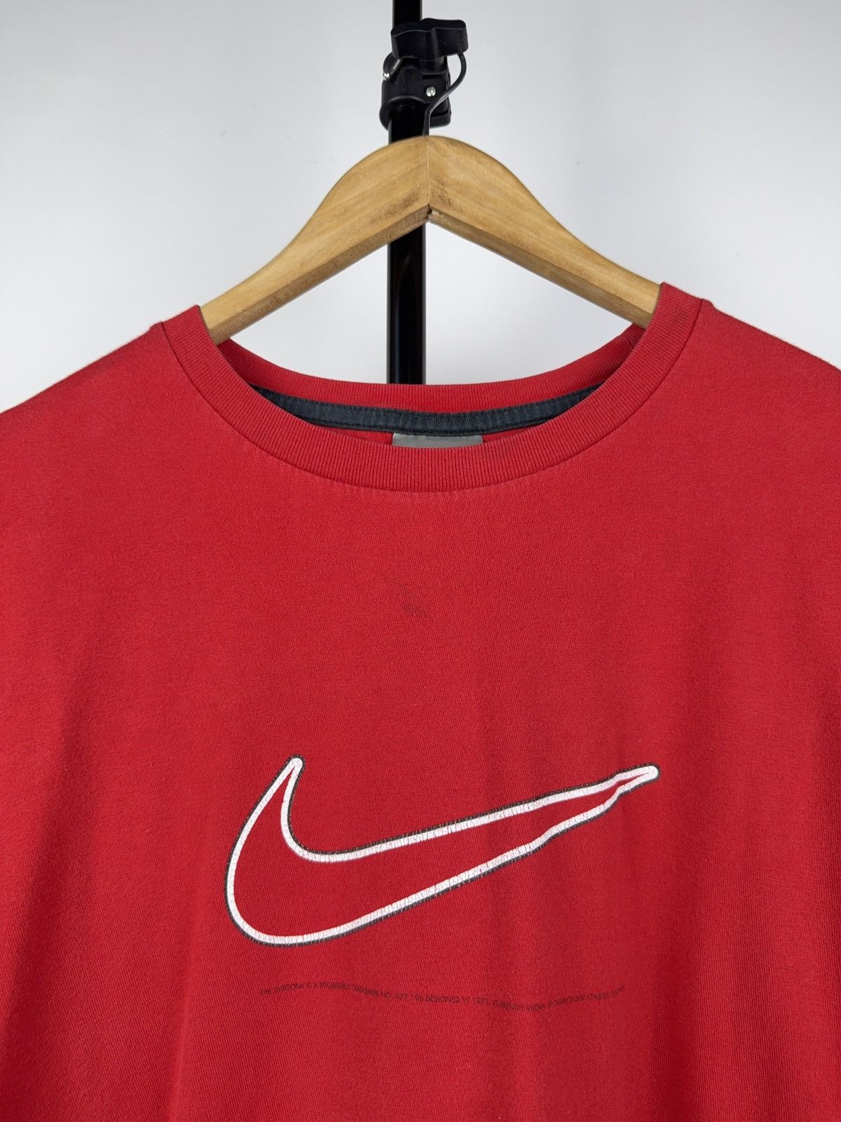 Nike × Vintage Vintage 90s Nike Swoosh Logo Y2K Retro Tee T-Shirt Size US XL / EU 56 / 4 - 2 Thumbnail