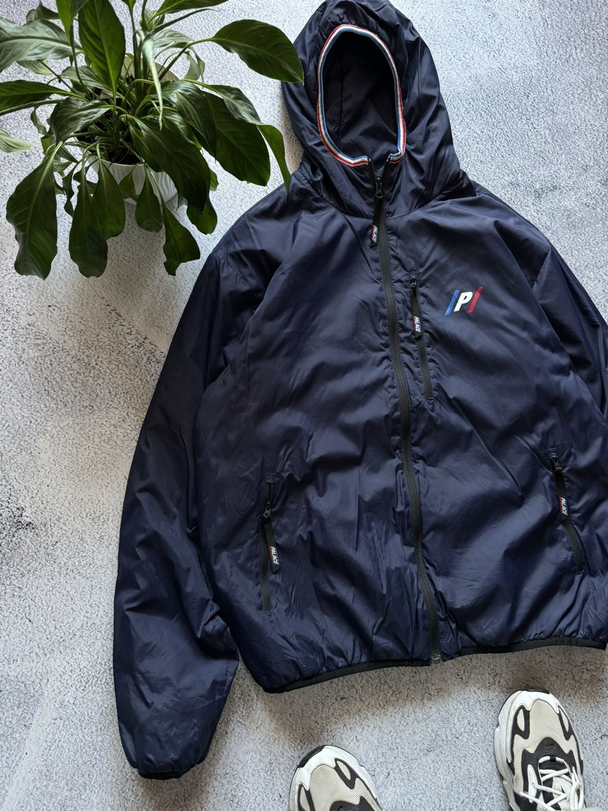 Palace × Vintage Palace Puffer Jacket Pertex Fuse blue Men's Big Logo M L Size US L / EU 52-54 / 3 - 5 Thumbnail
