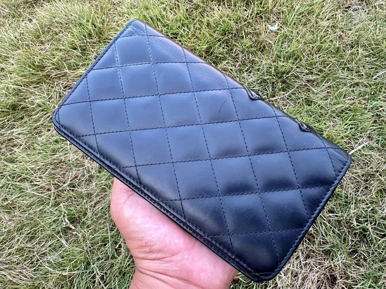 Chanel Authentic Chanel Cambon Ligne Quilted Lambskin Wallet Size ONE SIZE - 2 Thumbnail