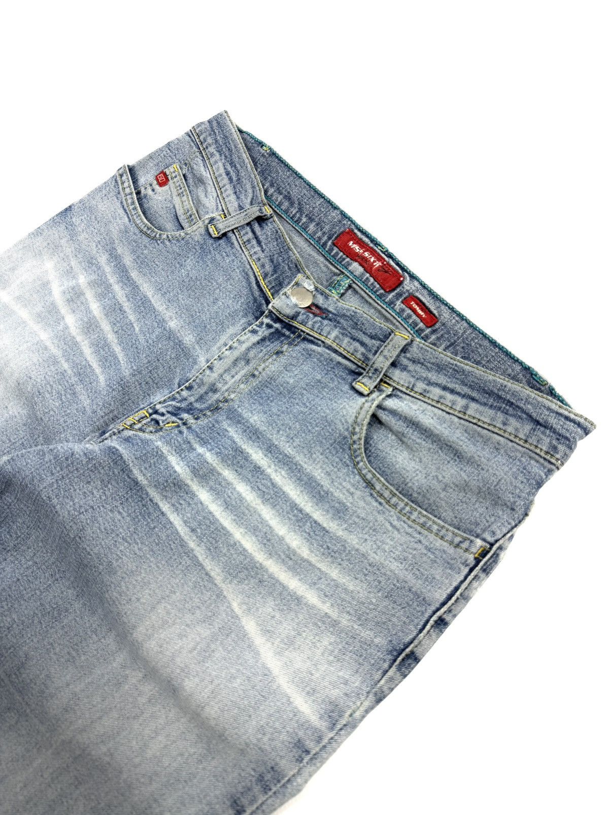 Miss Sixty Rare Miss Sixty Y2K Flared Jeans Blue Vintage 31 Faded Denim Size 31" - 5 Thumbnail