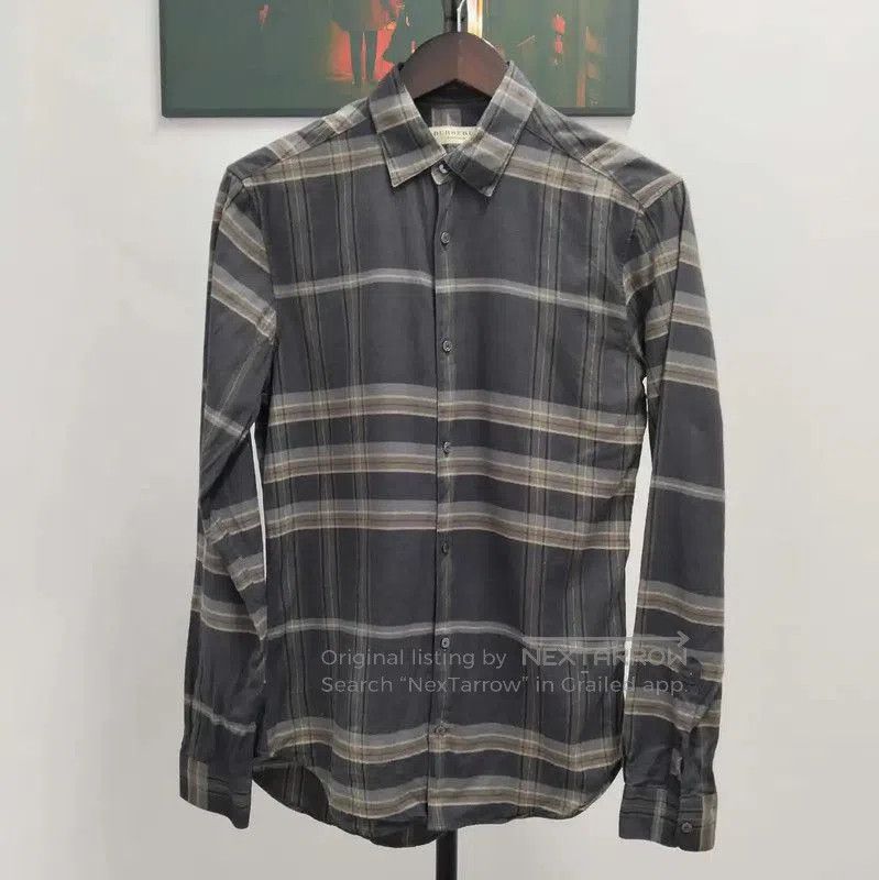 Burberry Burberry Men's Long Sleeve Shirt in Dark Gray. Size US XS / EU 42 / 0 - 1 Thumbnail