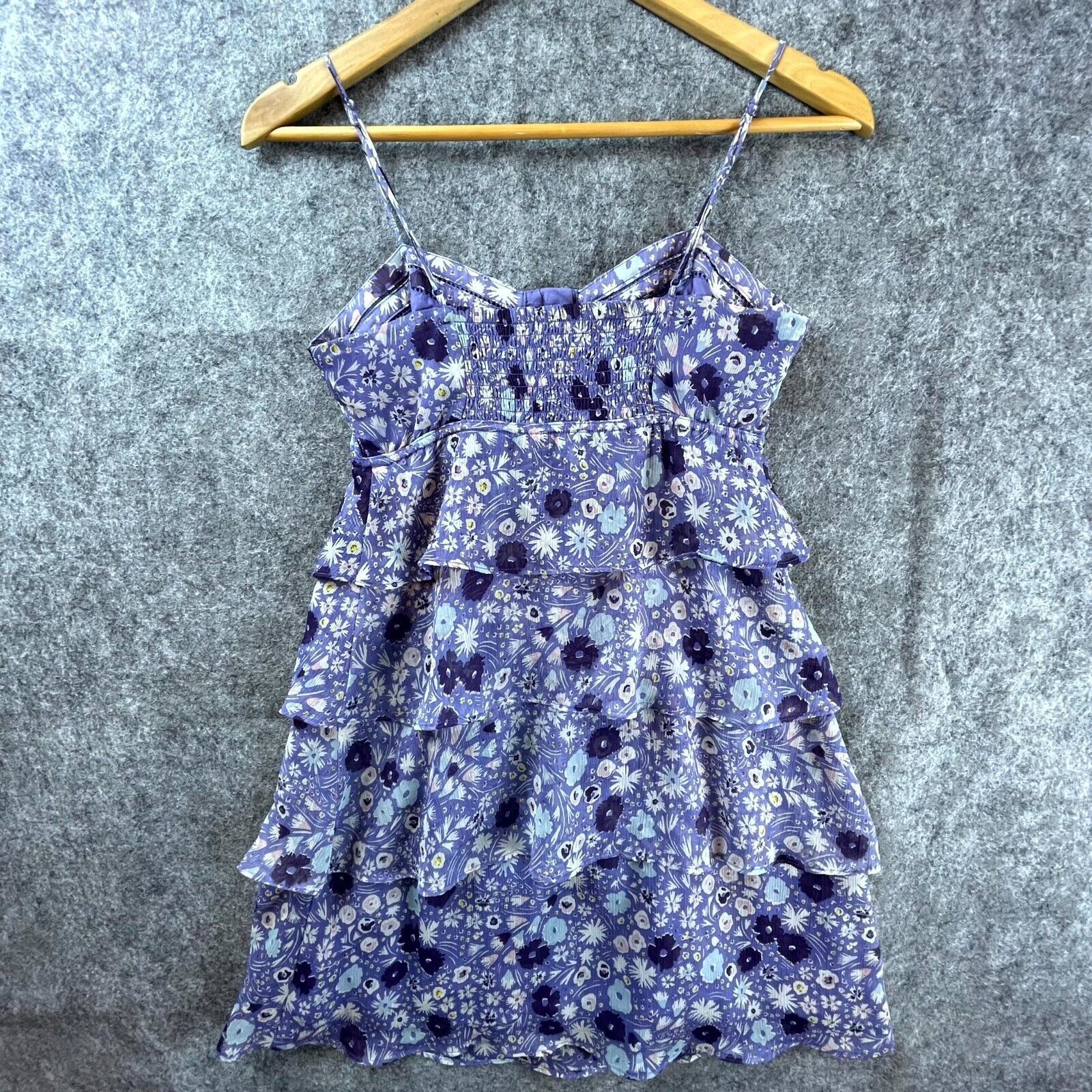 American Eagle Outfitters American Eagle Dress 2 Ruffle Tiered Babydoll Empire Fairy Size XS / US 0-2 / IT 36-38 - 2 Thumbnail