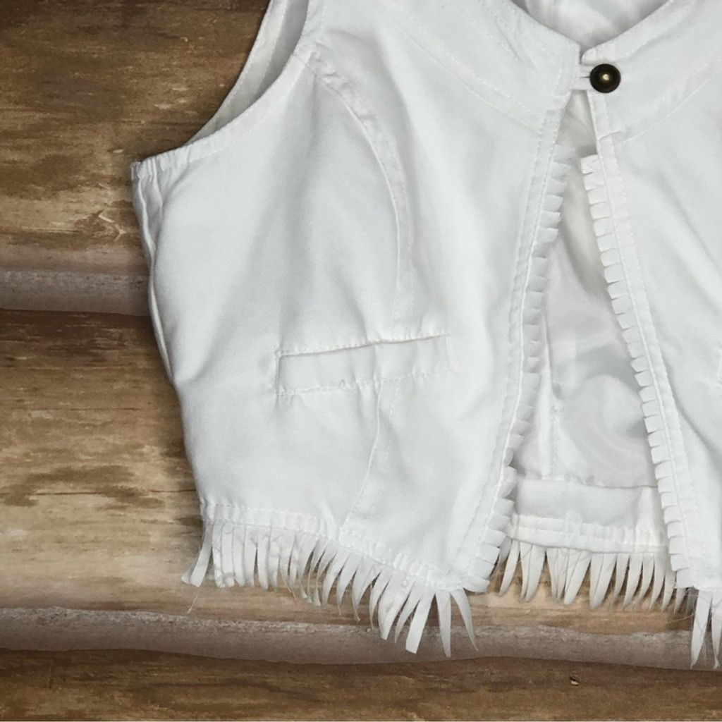 Other Last Kiss microsuede fringed scoop neck lined vest size L Size L / US 10 / IT 46 - 5 Thumbnail