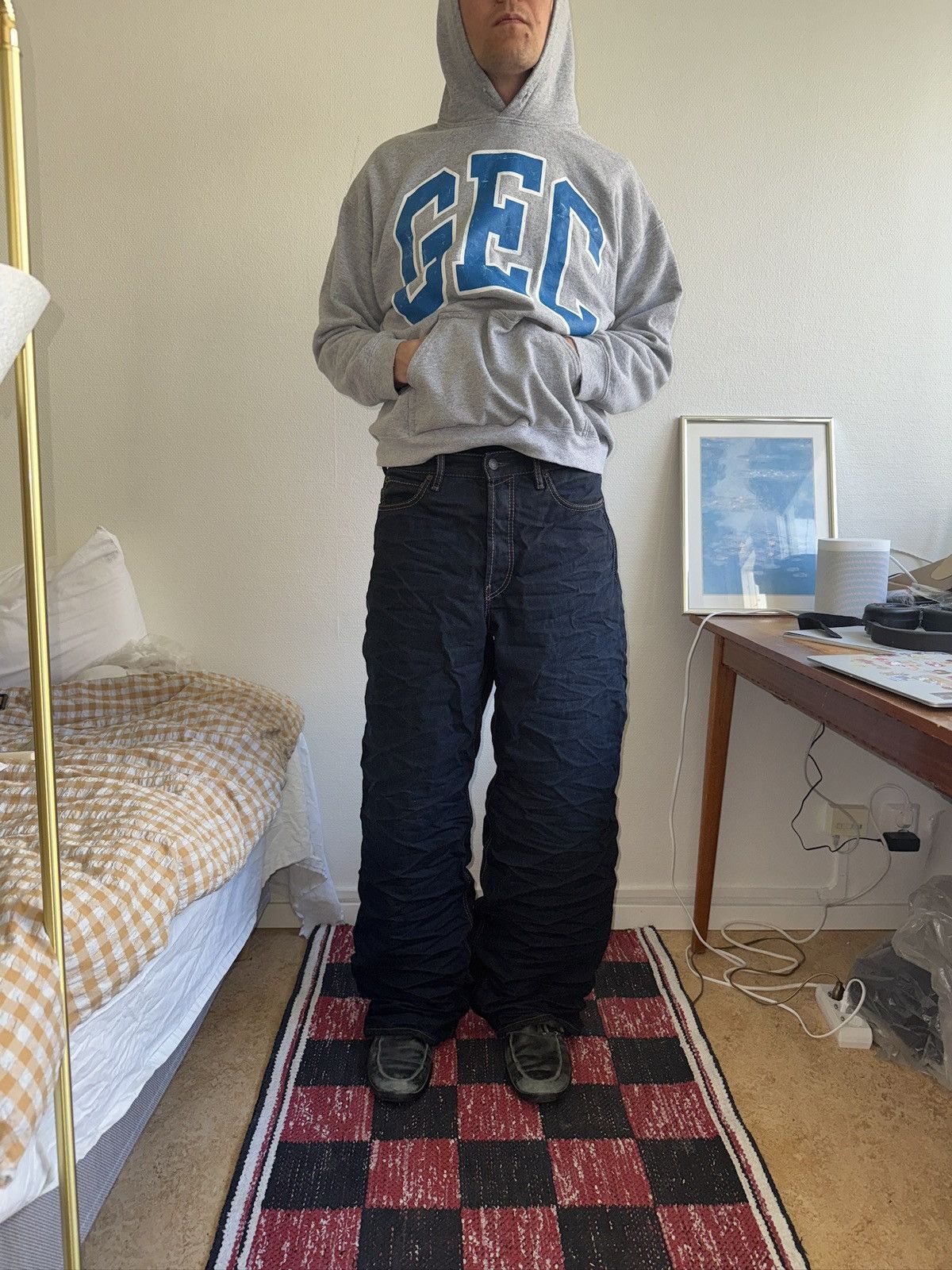 Acne Studios ACNE STUDIOS DENIM BAGGY CRUNCHED NEVER RELEASED Size US 31 - 2 Thumbnail