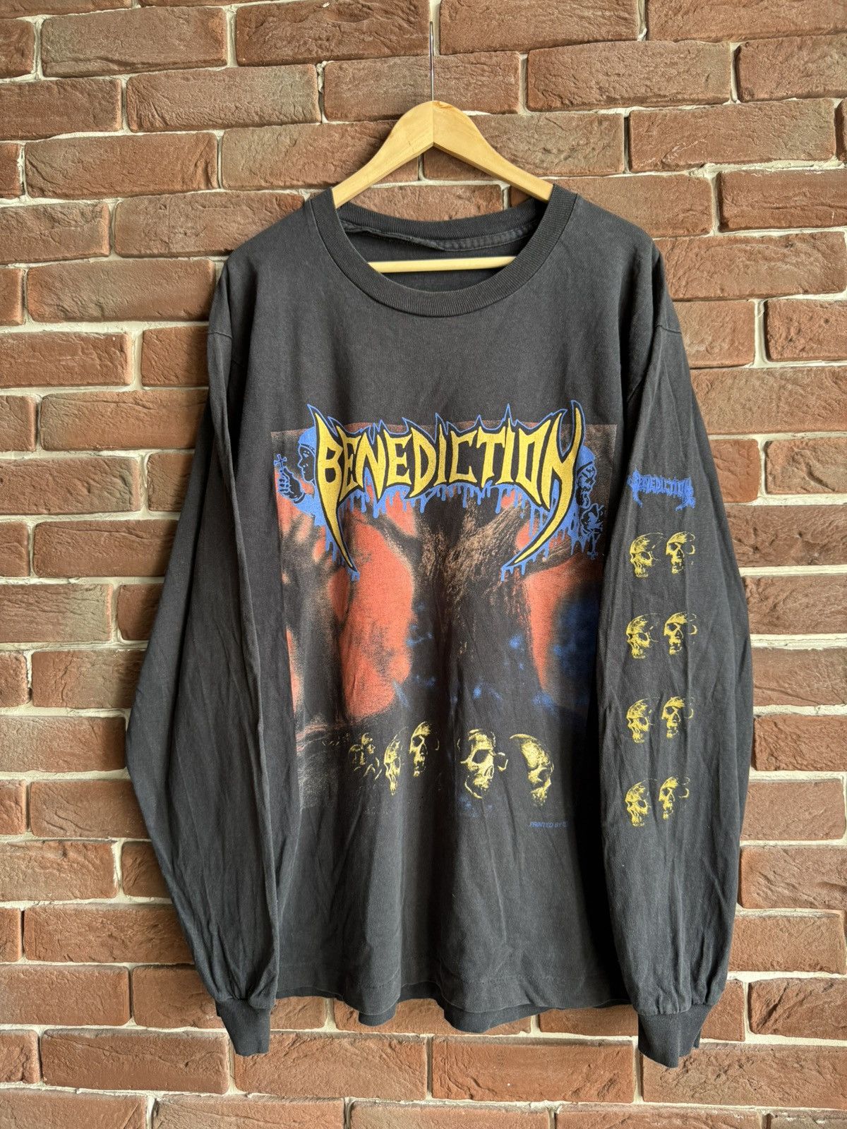 Band Tees Vintage 90s Benediction Grand Leveller Death Metal Band Tee Size US XL / EU 56 / 4 - 1 Thumbnail