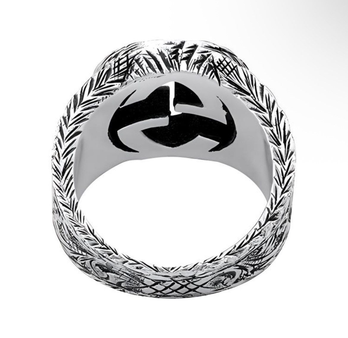 Gucci Gucci GG Logo Sterling Silver 925 Ring Unisex 445302 Size ONE SIZE - 3 Thumbnail