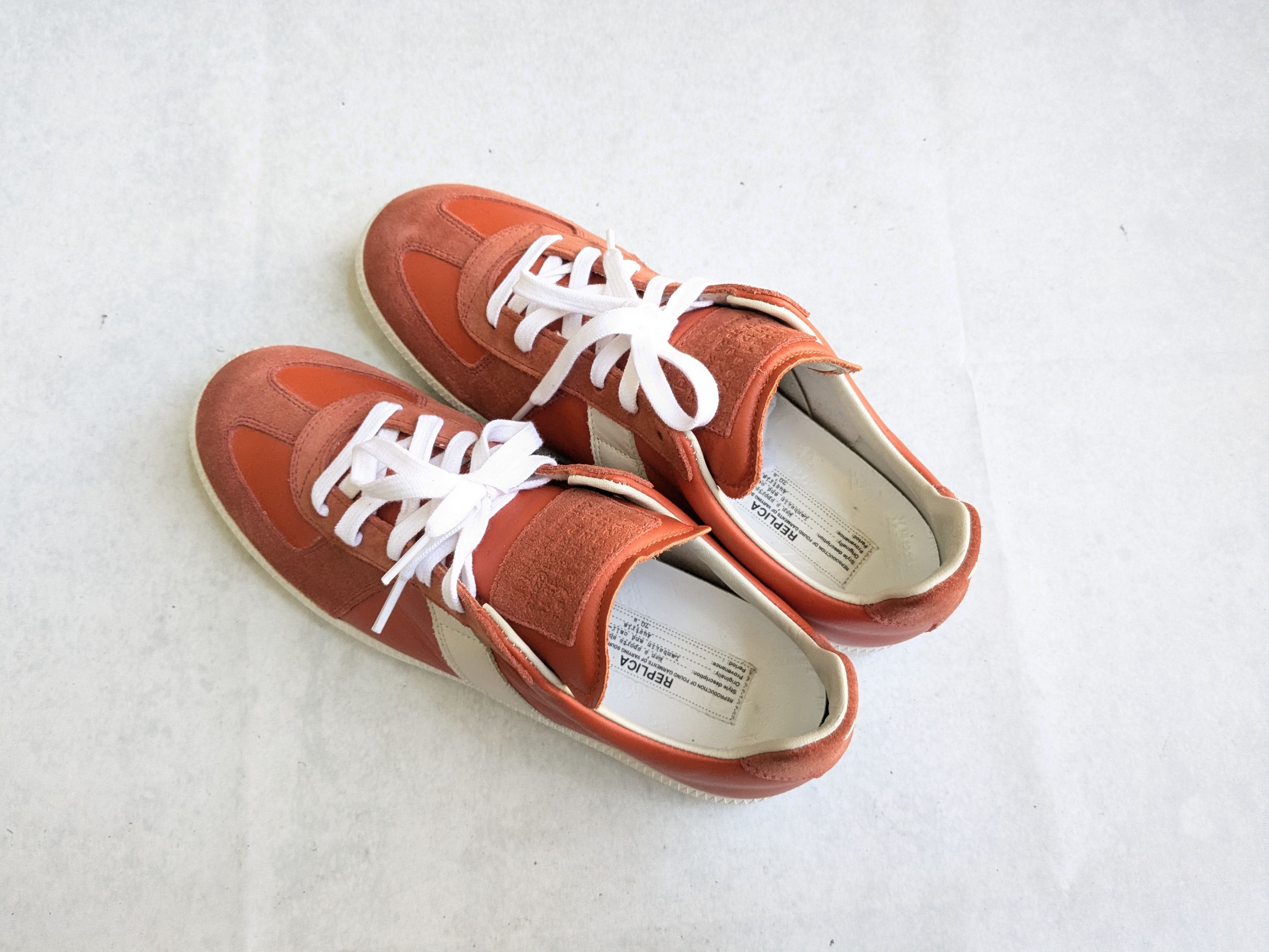 Maison Margiela Maison Margiela GAT Replica Orange White 9 42 Low Tops Size US 9 / EU 42 - 11 Thumbnail