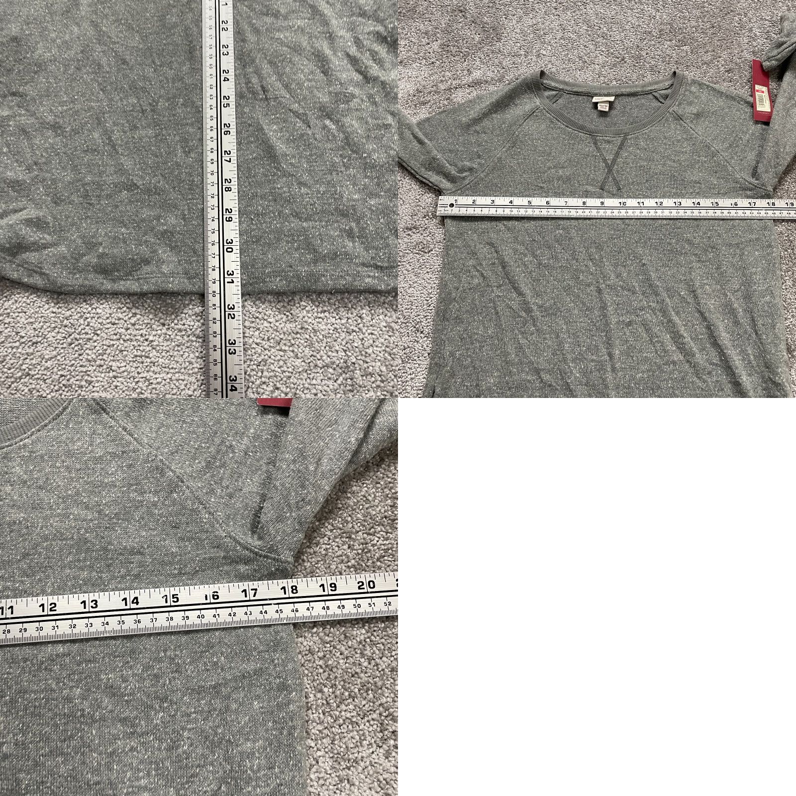 Merona Merona Sweatshirt Shift Dress Womens XS Gray Long Sleeve Round Neck NWT New / Classic Casual Knit Midi Dress Size XS / US 0-2 / IT 36-38 - 8 Thumbnail