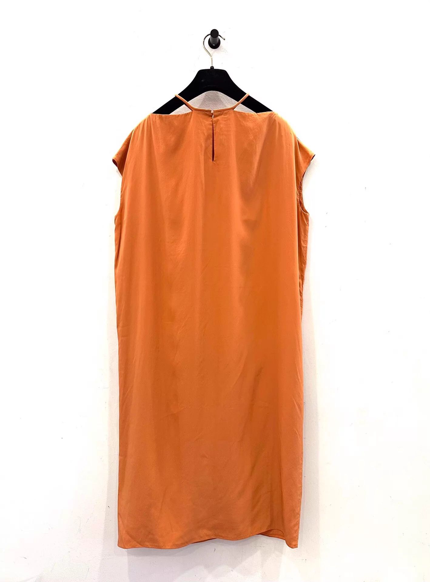 Hermes Hermes Women's Orange Silk Sleeveless Dress Size XS / US 0-2 / IT 36-38 - 2 Thumbnail