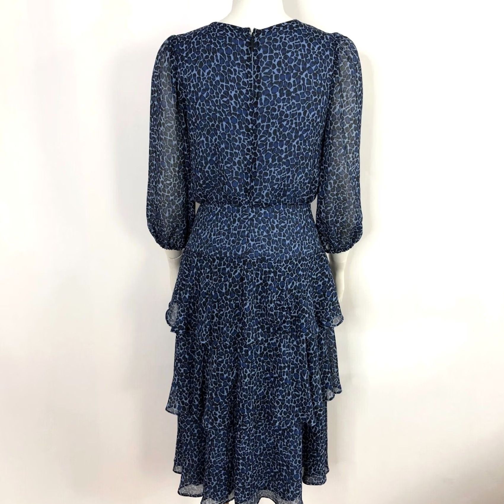 Karl Lagerfeld Karl Lagerfeld MINT Size 2 Women's Tiered Layered Ruffle Full Length Dress Blue Size XS / US 0-2 / IT 36-38 - 6 Thumbnail