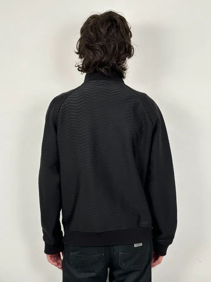 Emporio Armani A2013 Emporio Armani Black Patterned Bomber Jacket Size US L / EU 52-54 / 3 - 3 Thumbnail