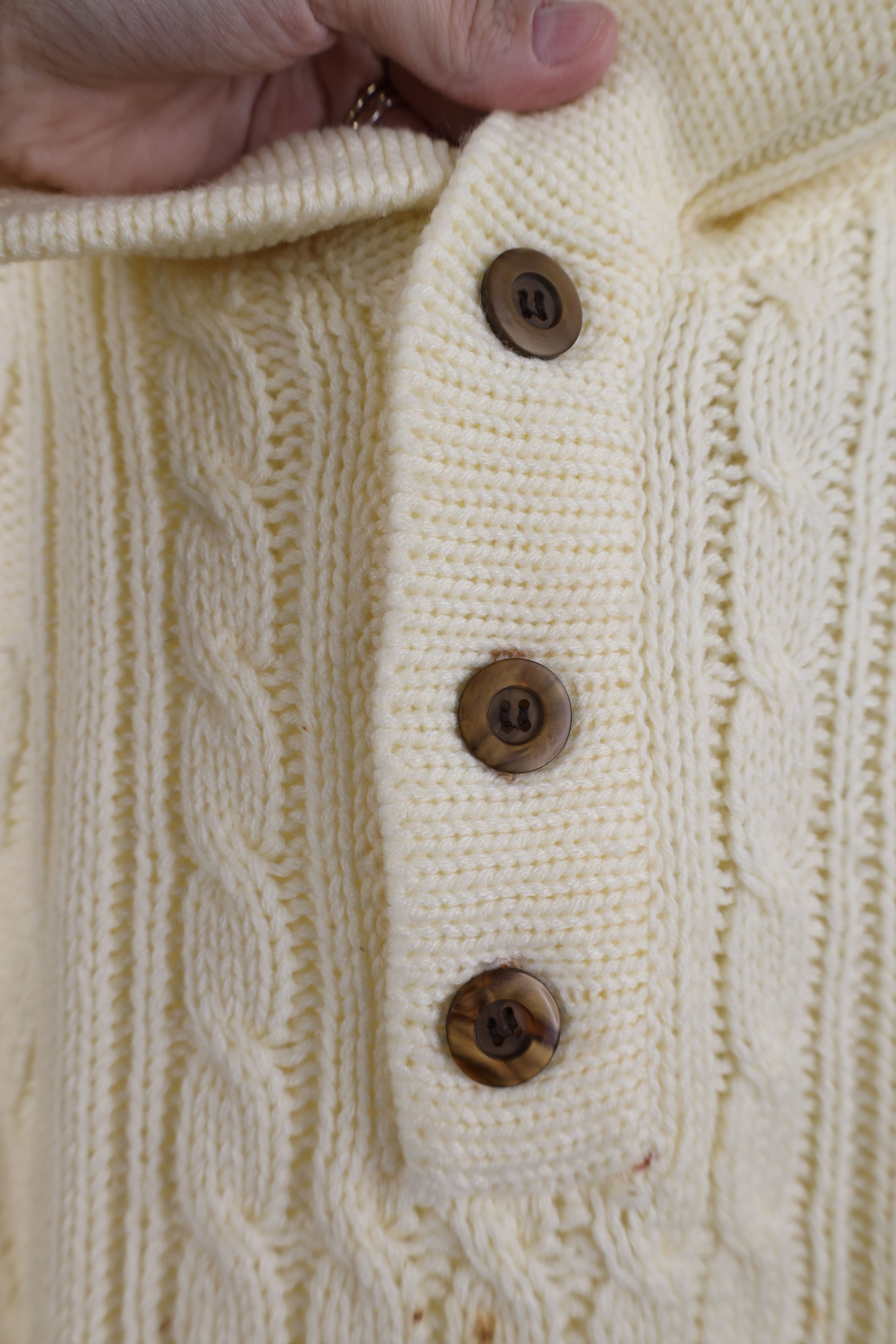 Vintage Vintage 70s Streetwear Fisherman Chunky Cable Knit Sweater Size US S / EU 44-46 / 1 - 4 Thumbnail