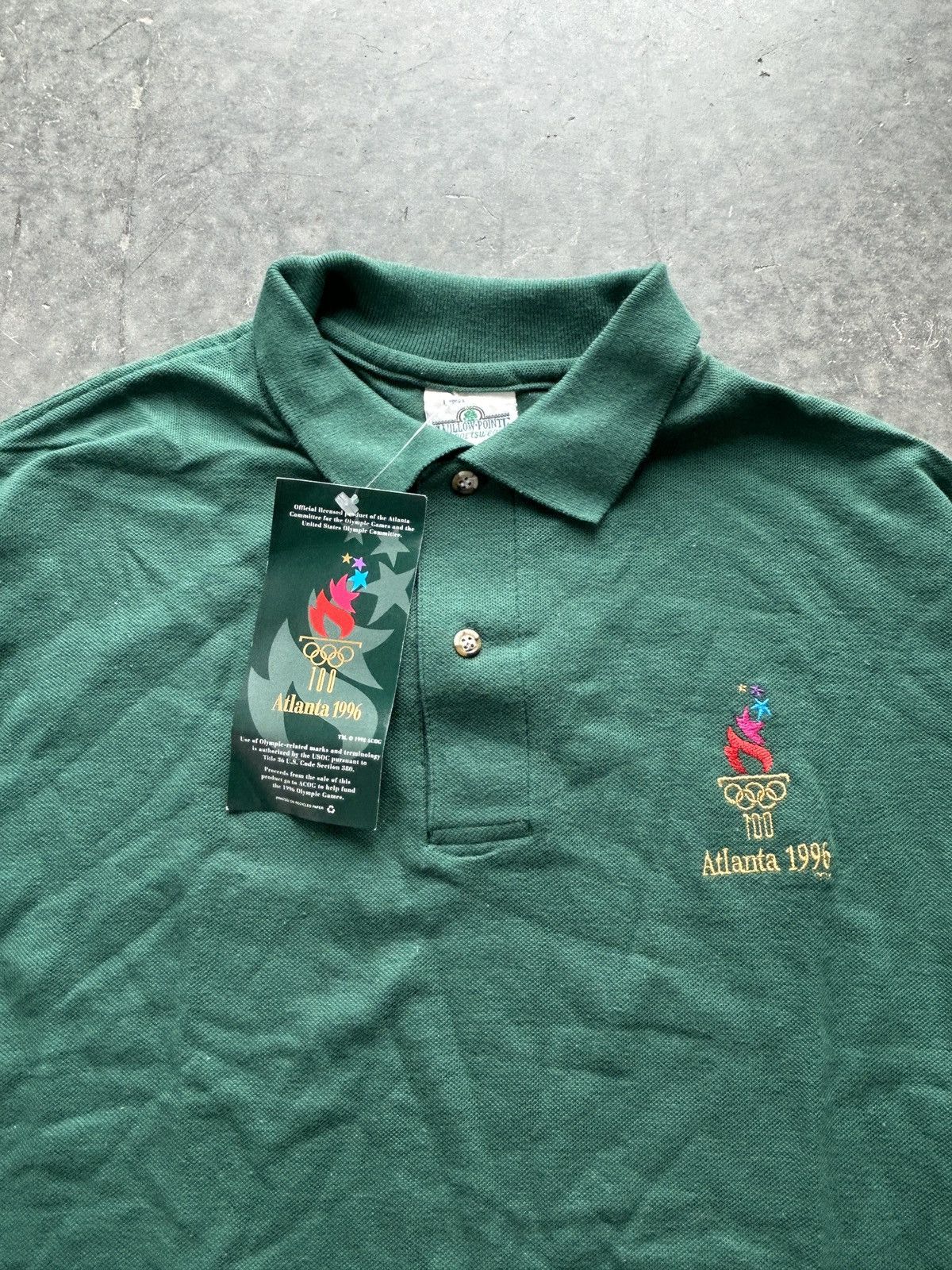 USA Olympics BNWT Vintage 90s USA Olympics Polo Shirt Size US L / EU 52-54 / 3 - 1 Thumbnail