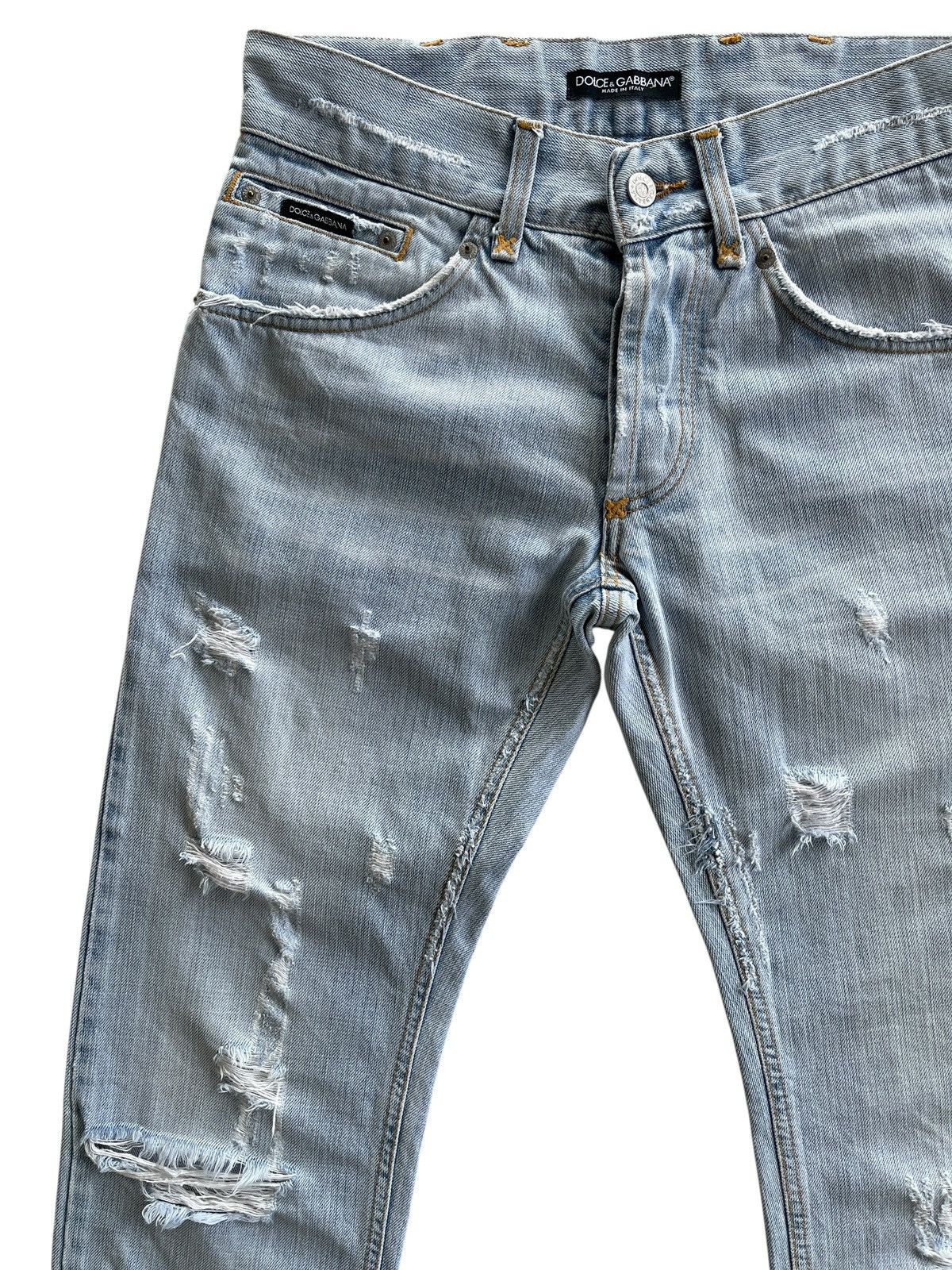 Dolce & Gabbana Dolce & Gabbana Ripped Distressed Denim Size US 30 / EU 46 - 3 Thumbnail