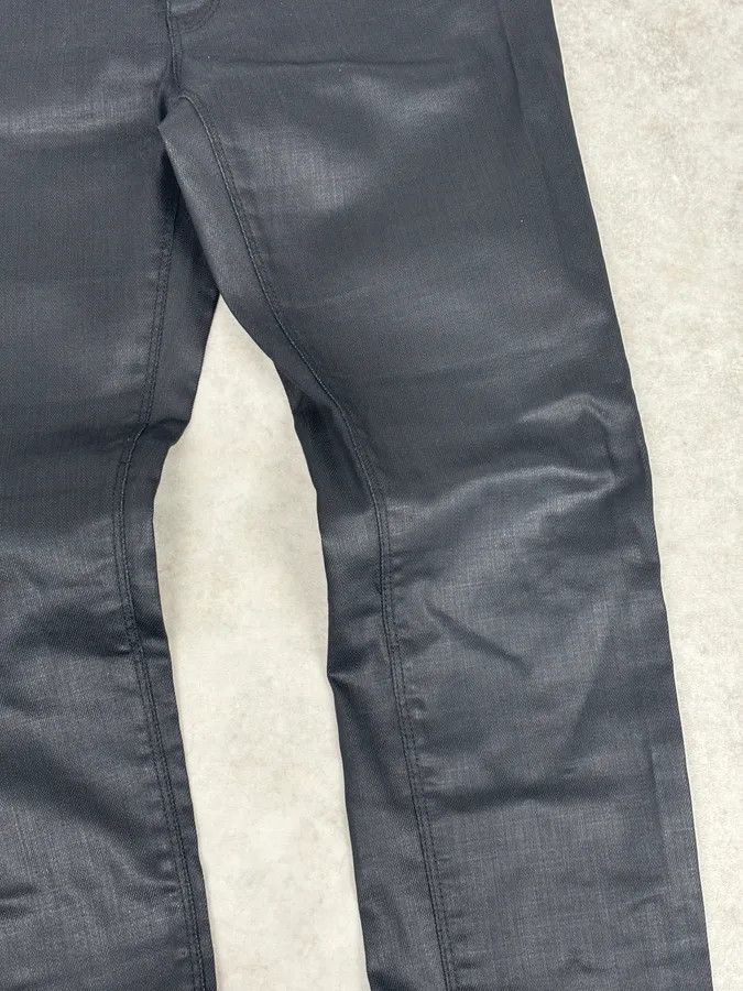 Prada AW2009 Prada Black Slim Waxed Effect Denim Jeans Size US 32 / EU 48 - 9 Thumbnail