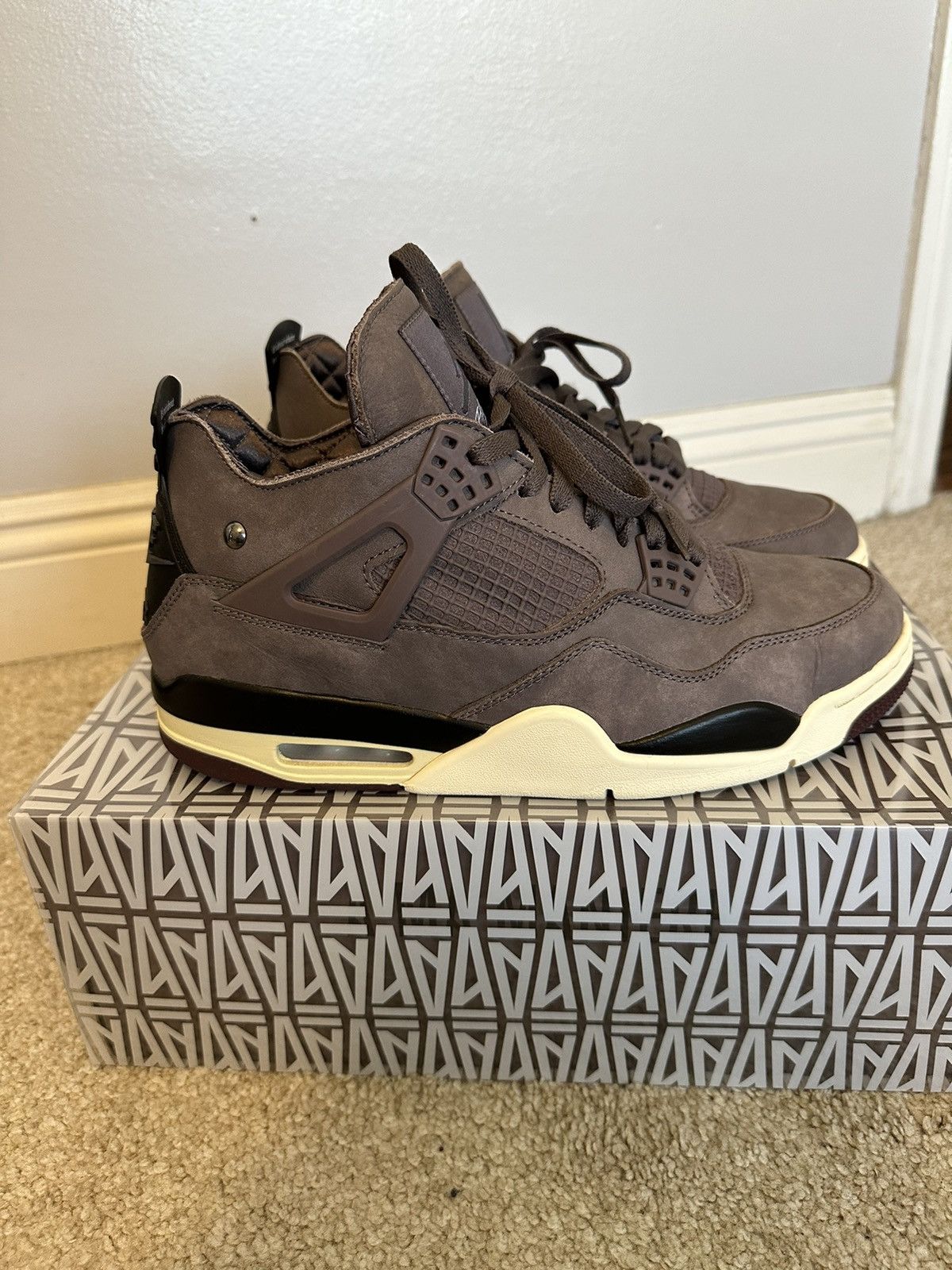 image of A Ma Maniére Jordan 4 Shoes in Purple, Men's (Size 10)
