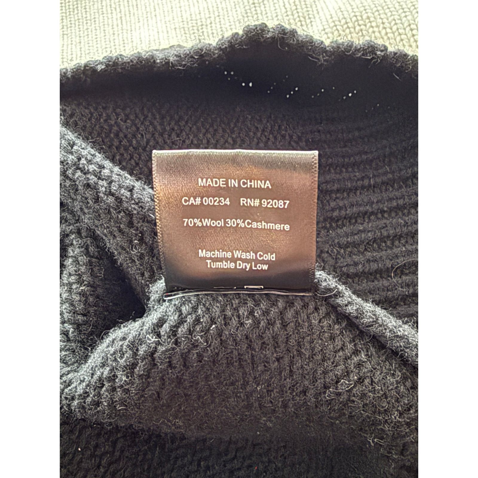 Rhude Rhude Black & Off-White Wool Colorblock Turtleneck Size US M / EU 48-50 / 2 - 8 Thumbnail