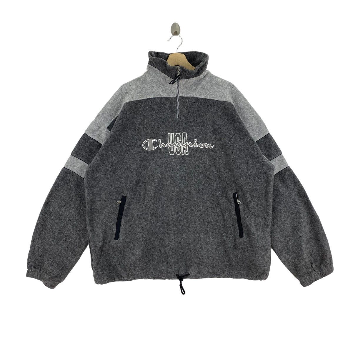Champion CHAMPION USA Embroidered Logo Deep Pile Sherpa Windbreaker Size US L / EU 52-54 / 3 - 1 Thumbnail