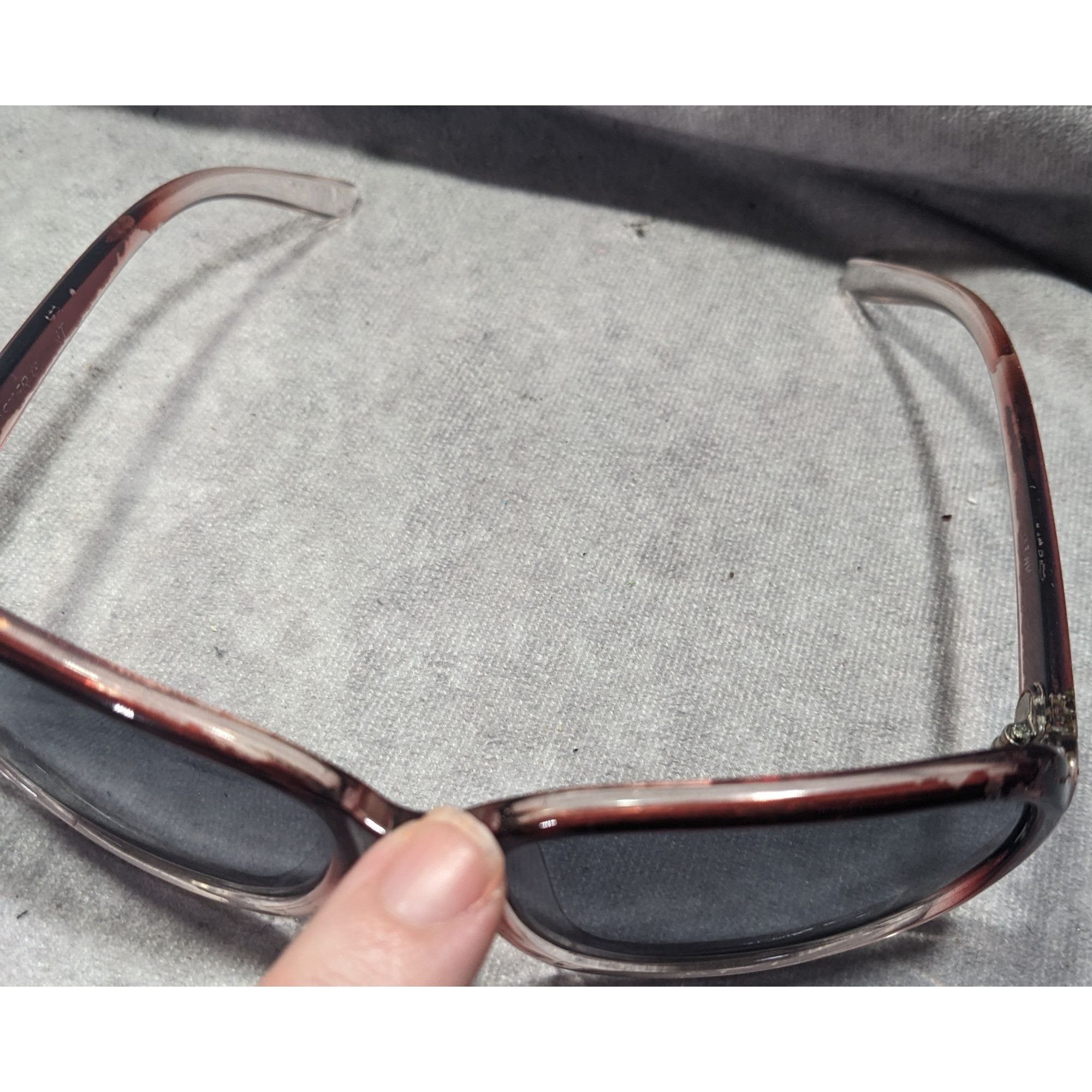 Foster Grant Foster Grant Red And Clear Ombre Sunglasses With Rhinestone Size ONE SIZE - 2 Thumbnail