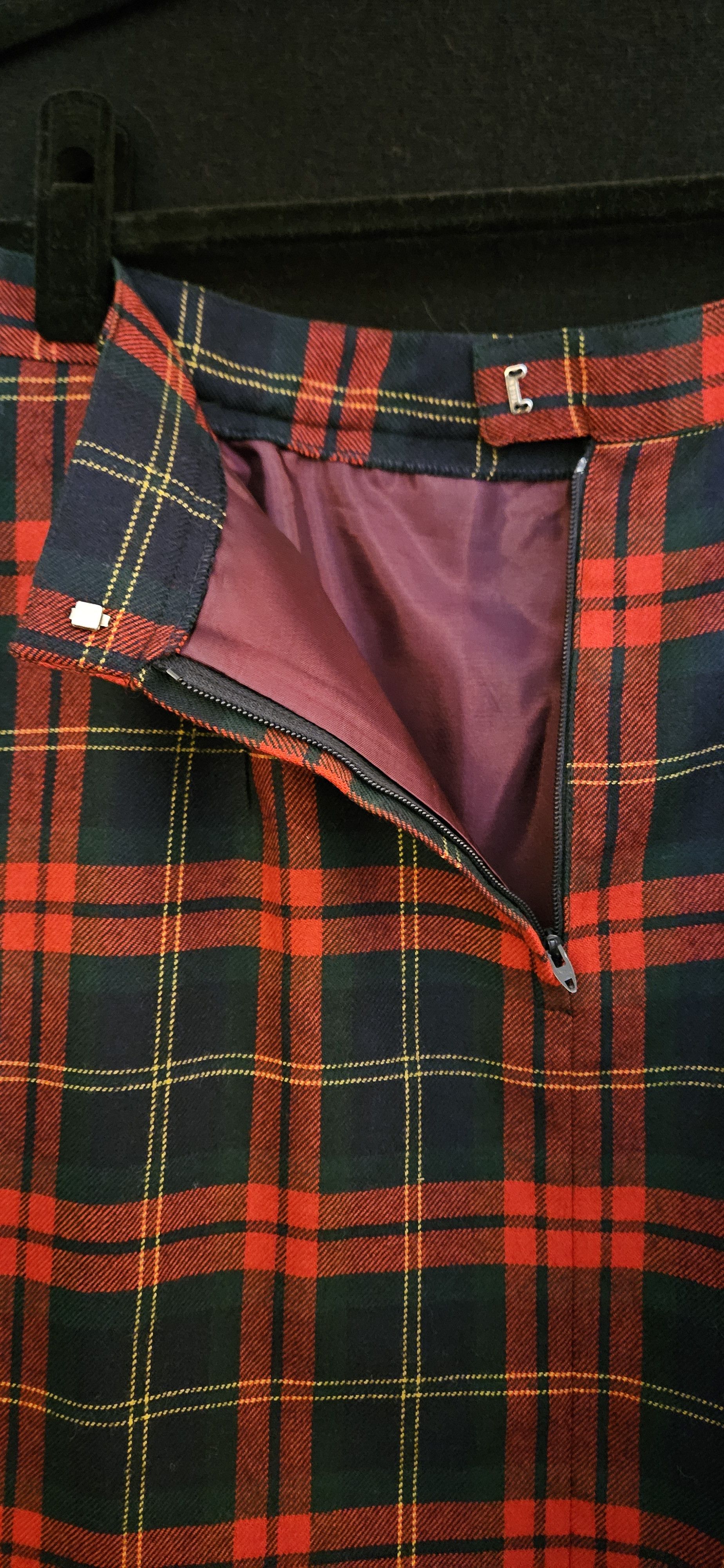 L.L. Bean Vintage L.L.Bean red plaid midi skirt Size 36" / US 14 / IT 50 - 3 Thumbnail