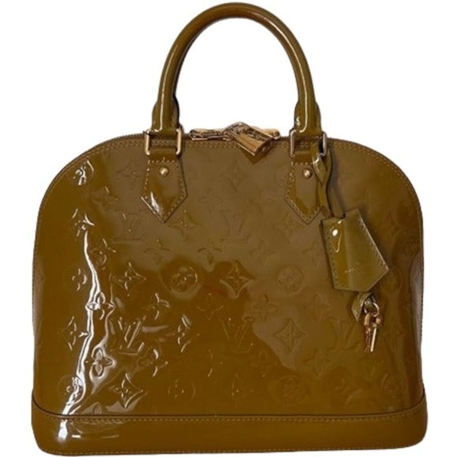 LOUIS VUITTON Patent Leather Monogram Vernis Alma PM