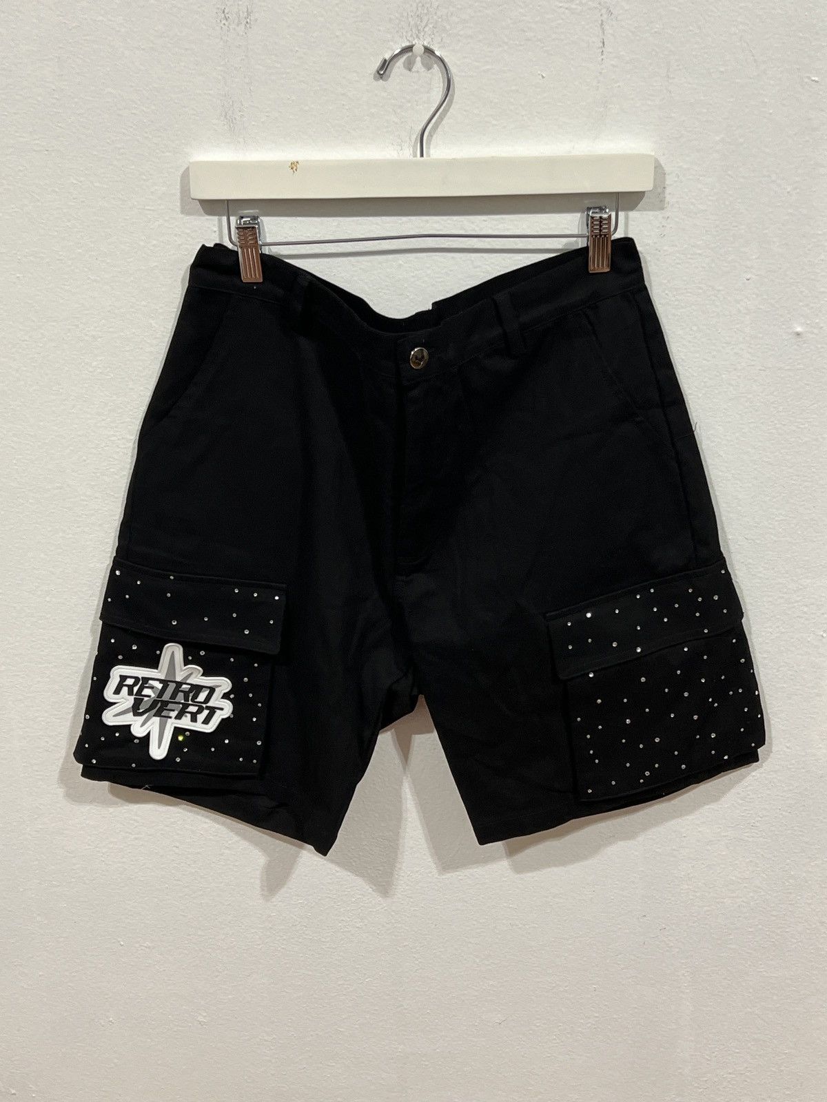 Retrovert Rhinestone Cargo Short