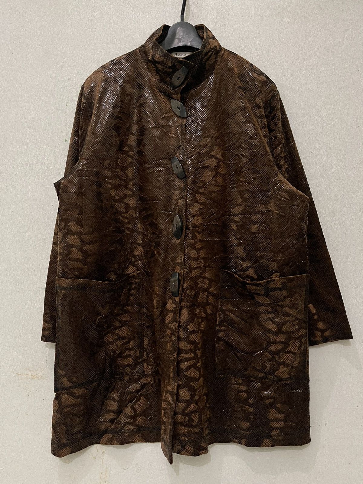 Award Nice Design Liked Snakeskin Button Up Jackets