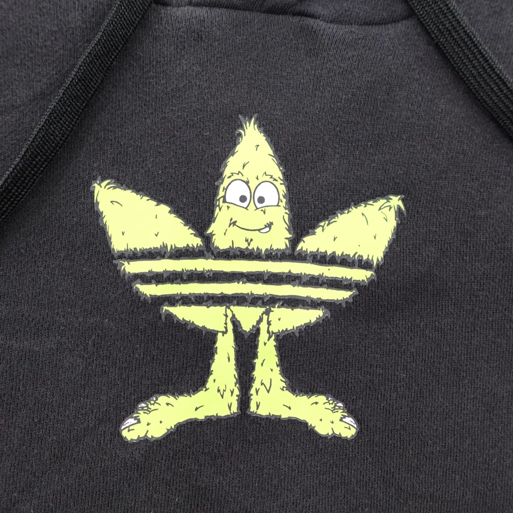 Adidas VINTAGE? No. Adidas Hoodie Mens Medium Black Trefoil Monster Pullover Sweatshirt Sweater Size US M / EU 48-50 / 2 - 3 Thumbnail