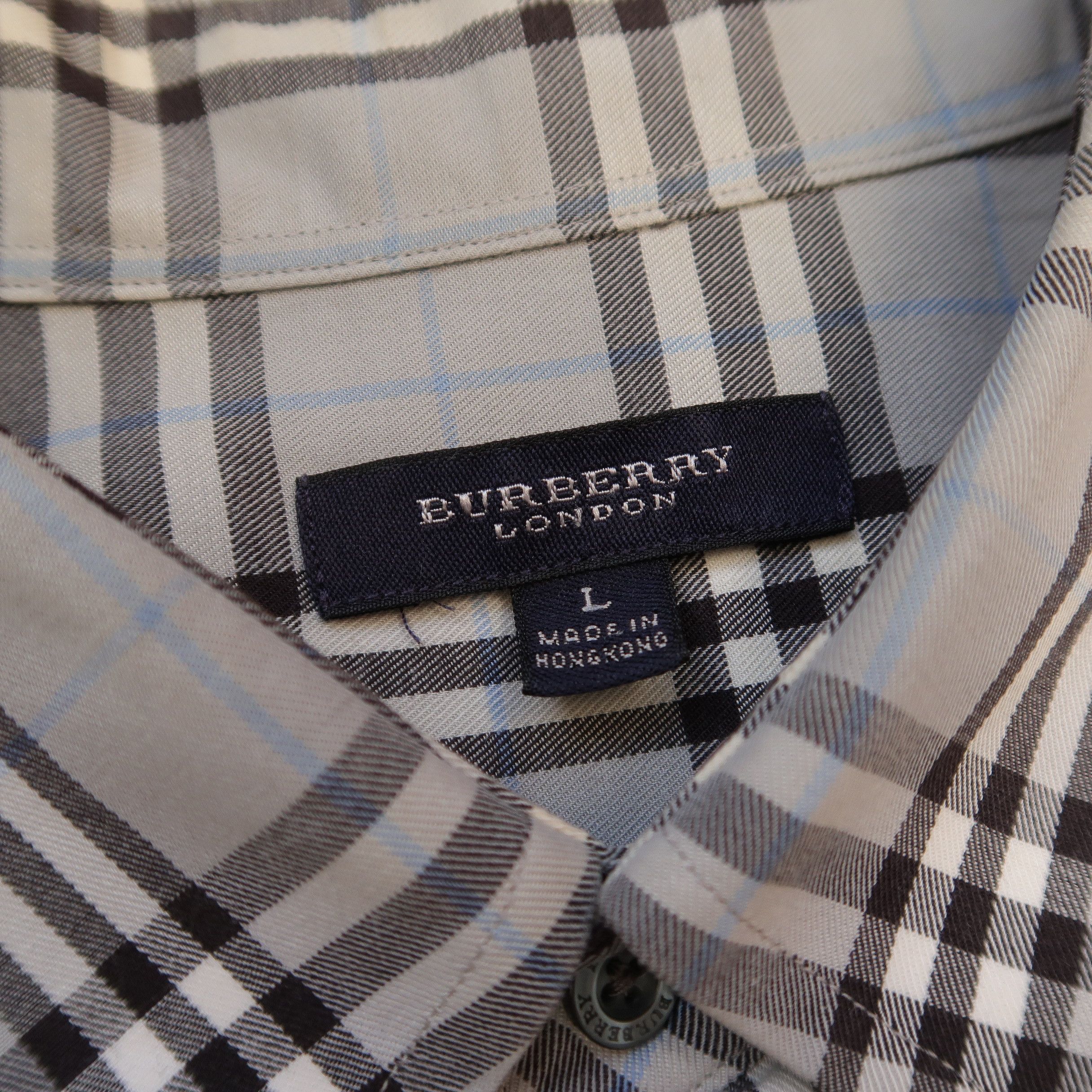 Burberry Burberry London Nova Check Gray Shirt Old Money Style Size US L / EU 52-54 / 3 - 4 Thumbnail