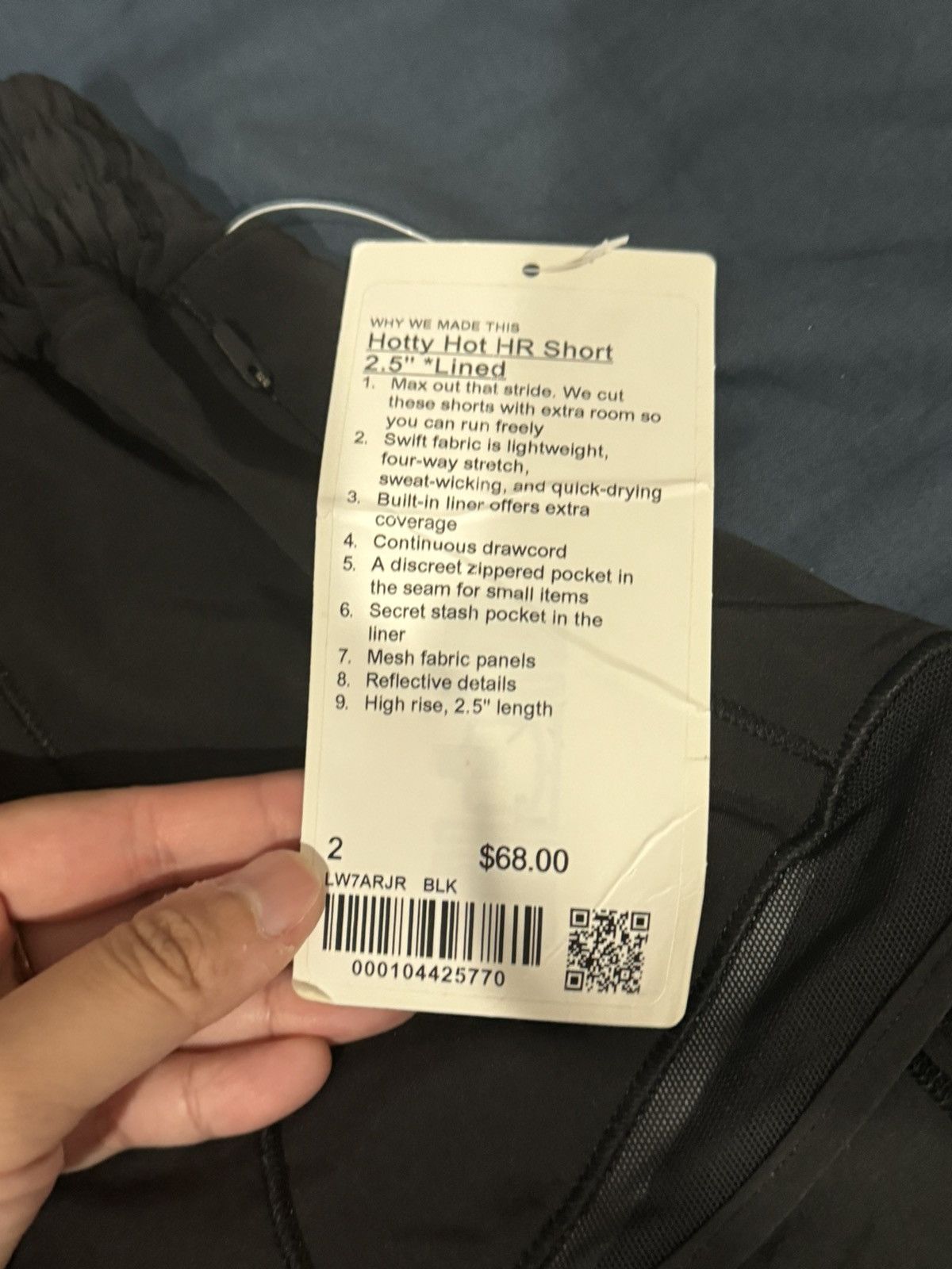 Lululemon Lululemon Hotty Hot HR Short 4” Black Size 26" / US 2 / IT 38 - 2 Thumbnail