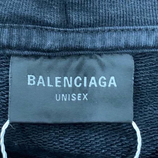 Balenciaga Balenciaga Logo monogrammed black and grey hooded long sle Size US XXS / EU 40 - 5 Thumbnail