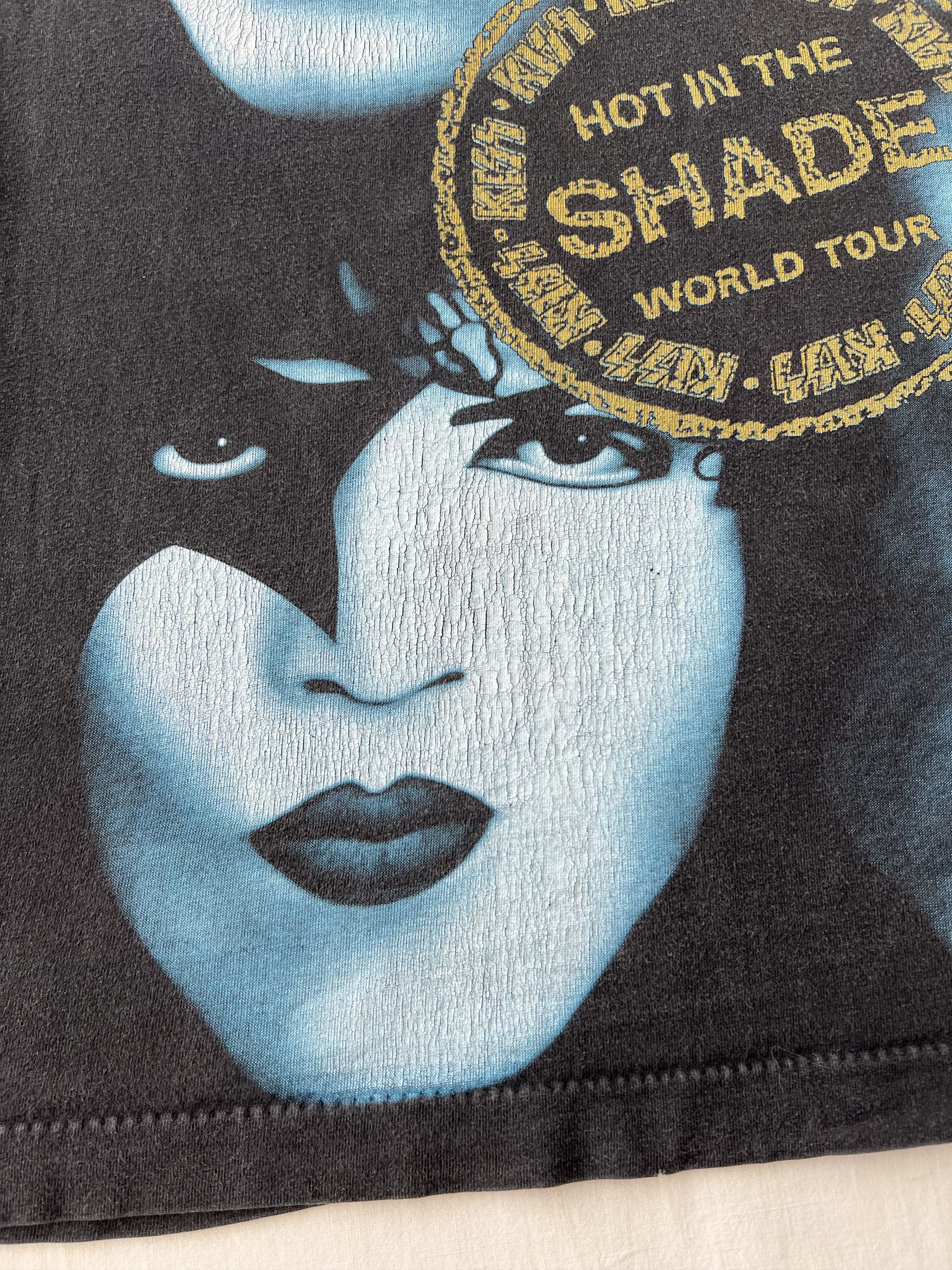 Band Tees Vintage 90s Kiss Hot in the Shade Black T-shirt Size US L / EU 52-54 / 3 - 7 Thumbnail
