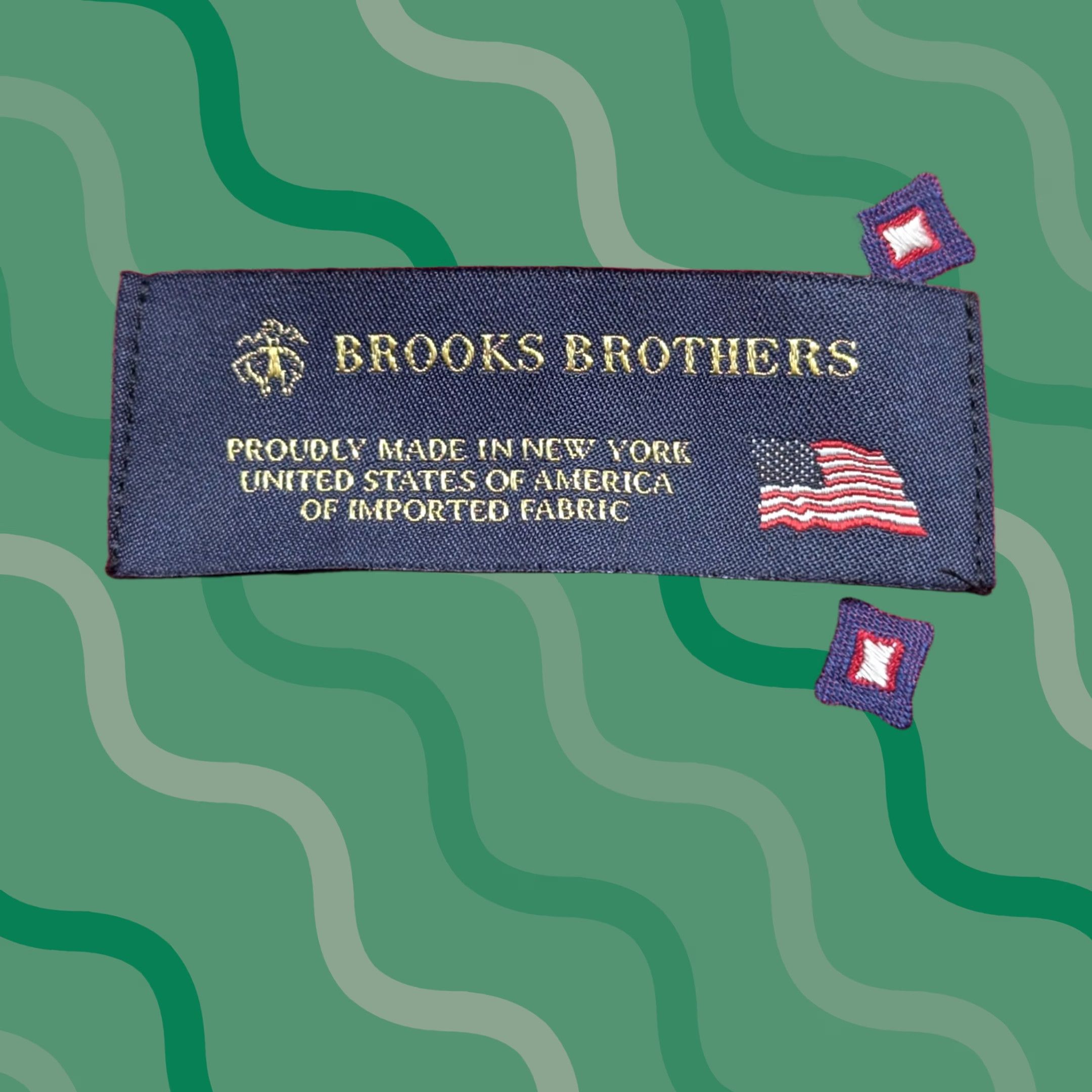 Brooks Brothers Tie Mens Red Medallion 100% Silk Made In Usa, Men's