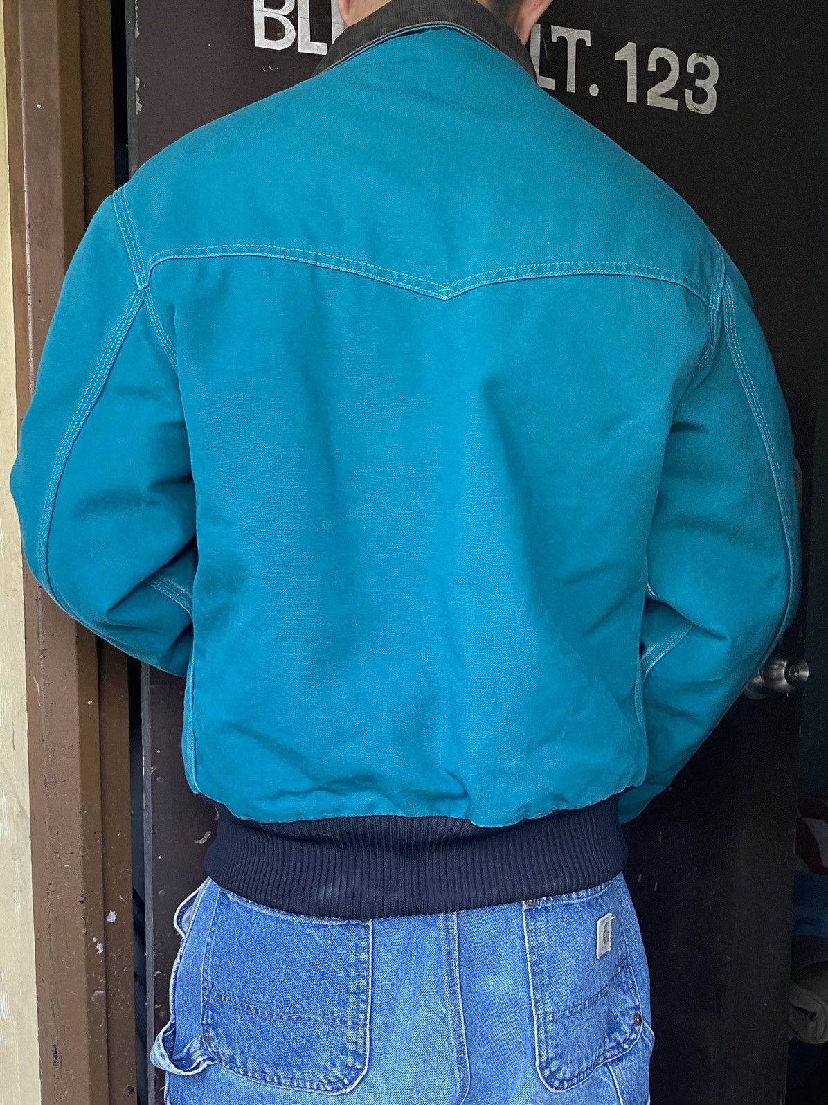 Carhartt SOLD OUT Vintage Carhartt Santa fe JQ2132 AQUA Western Size US L / EU 52-54 / 3 - 5 Thumbnail