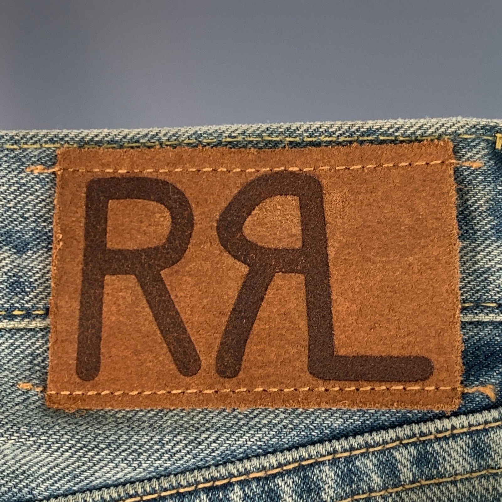 Ralph Lauren 27 Blue Distressed Cotton Blend Skinny Selvedge Jeans Size US 27 - 5 Thumbnail