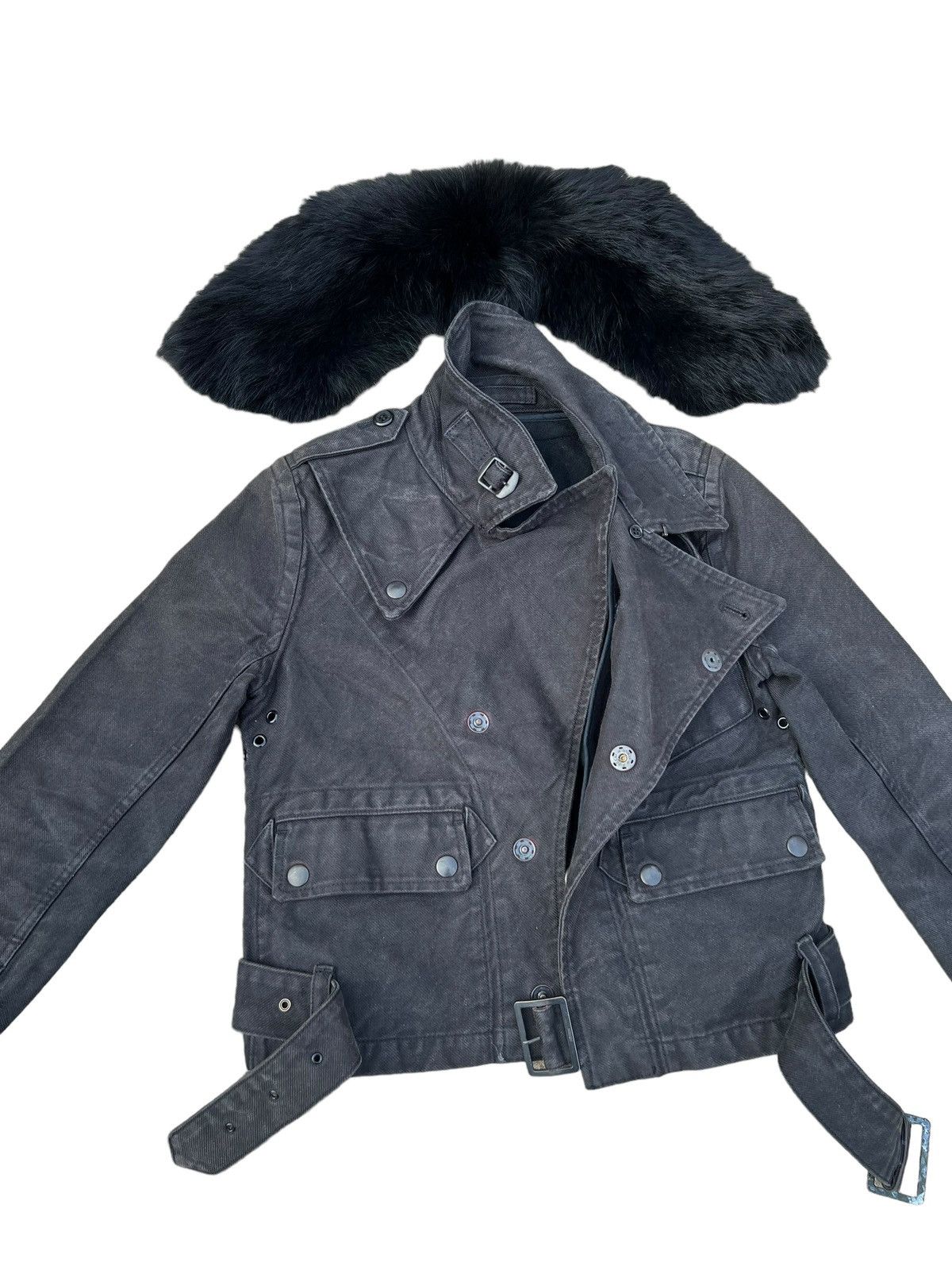 HYKE × If Six Was Nine Green Hideaki Yoshihara Coyote Fur Rider Denim Jacket Size US S / EU 44-46 / 1 - 15 Thumbnail