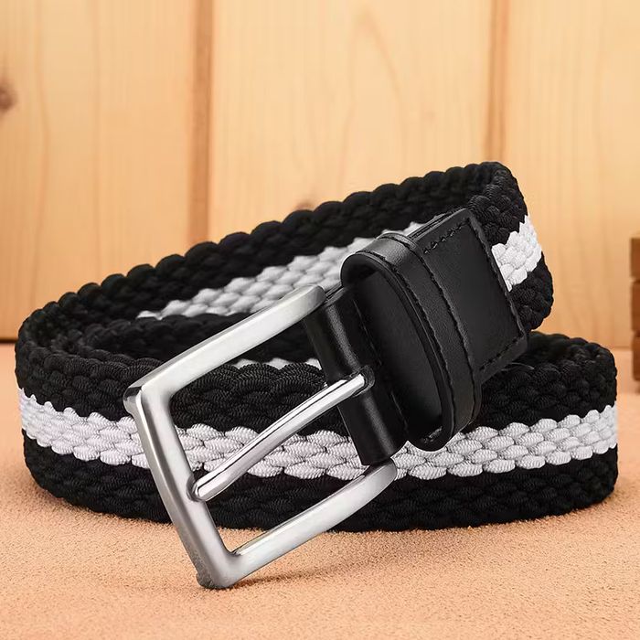 Streetwear Stretch Canvas Leather Belts for Men Grailed
