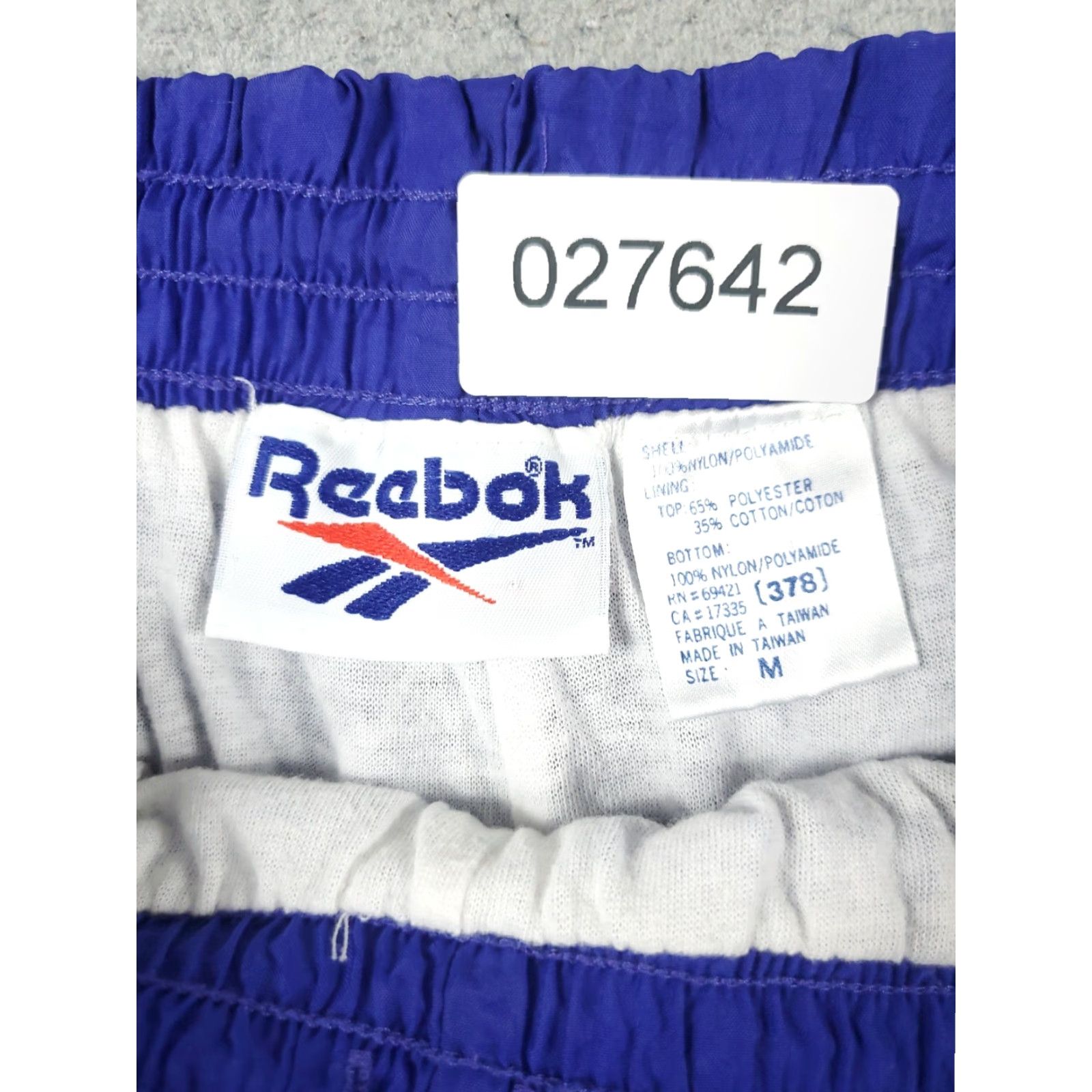 Reebok Reebok Pants Mens Medium Blue Windbreaker Track Sweatpants Joggers Size US 31 - 7 Thumbnail