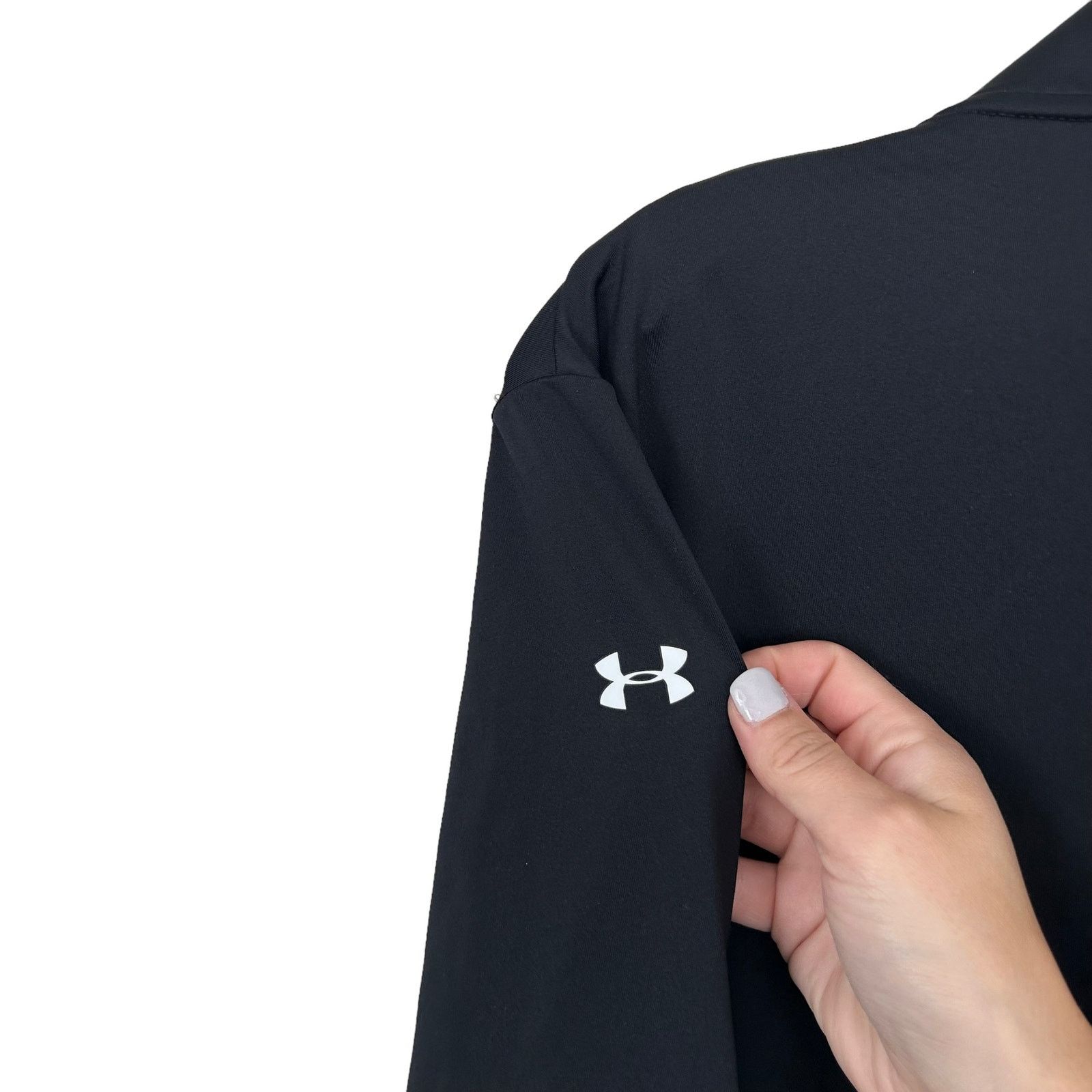 Under Armour Under Armour Black Full Zip Athletic Jacket Sz XS Size XS / US 0-2 / IT 36-38 - 3 Thumbnail