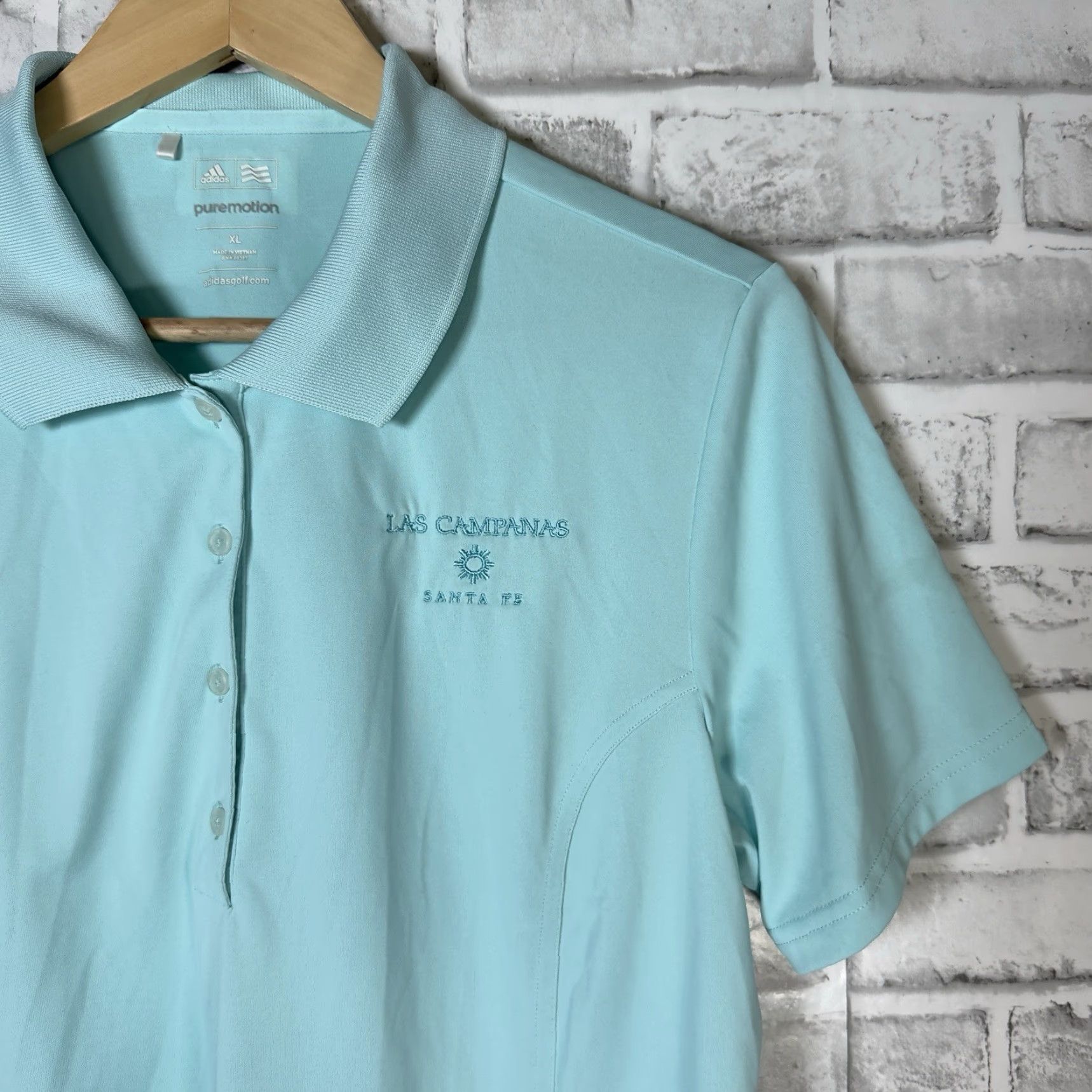 Adidas Adidas Pure Motion Blue Athletic Polo Shirt Womens XL Activewear Size XL / US 12-14 / IT 48-50 - 2 Thumbnail