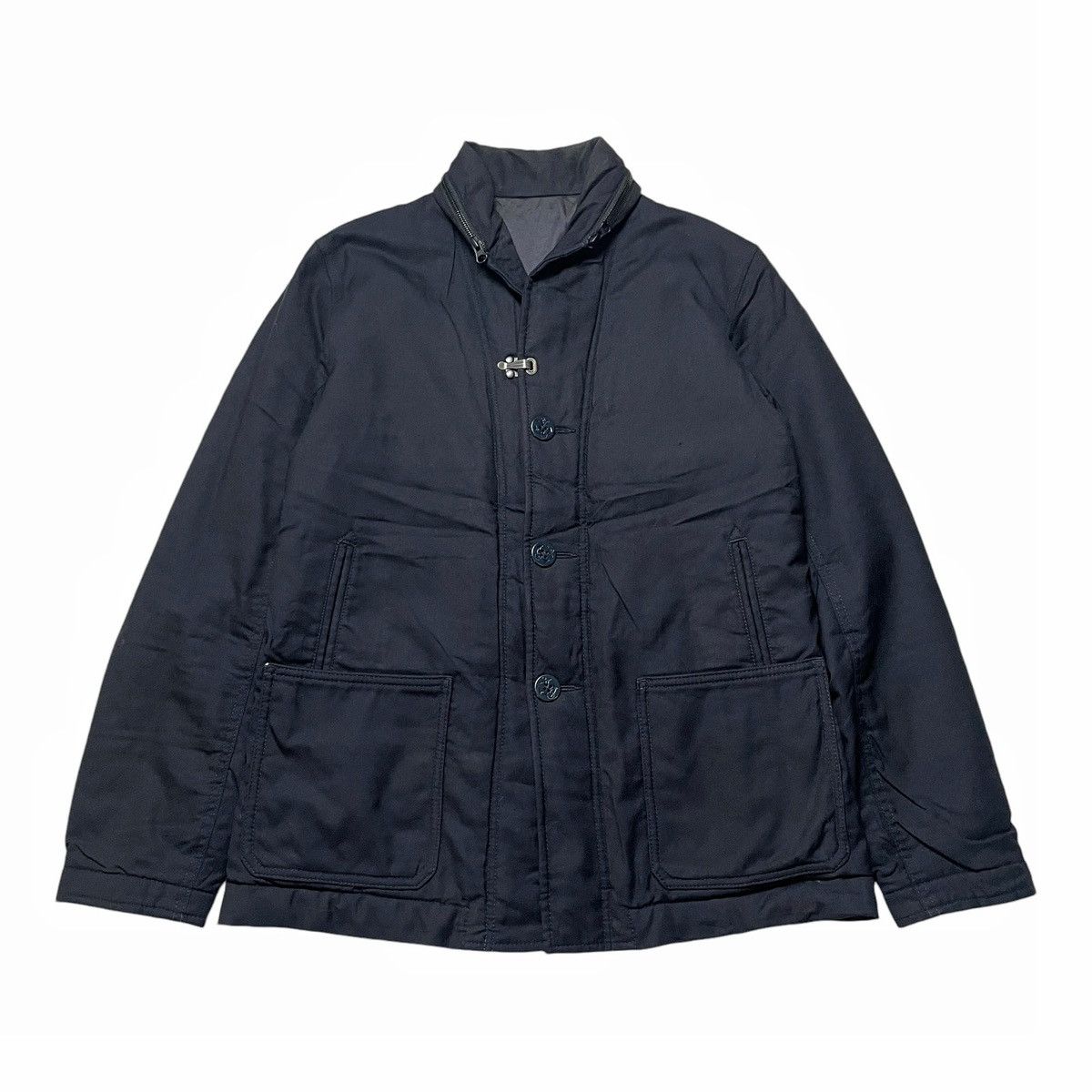 Beams Plus Jacket Shawl Collar Navy Sailor Marine
