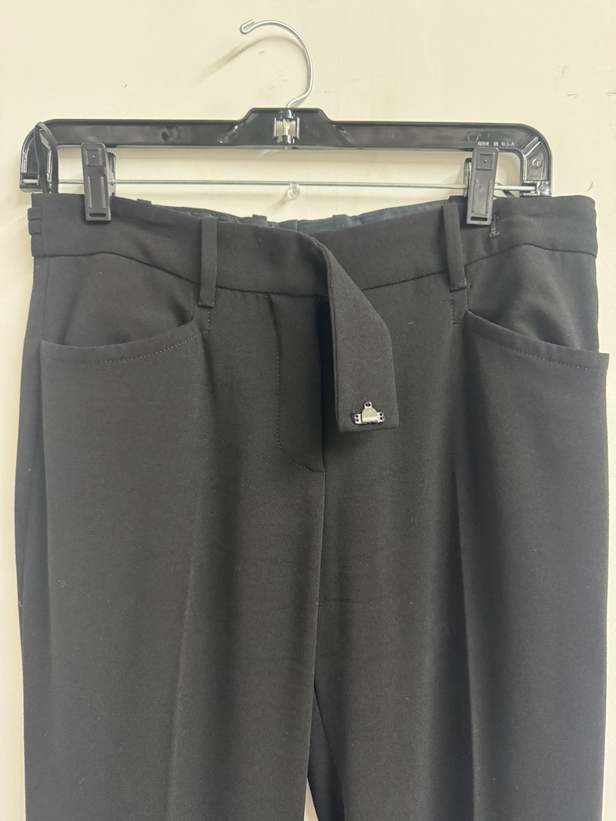 Prada Prada Black Pleated Flare Trousers – Size 38 (IT) Size 26" / US 2 / IT 38 - 2 Thumbnail
