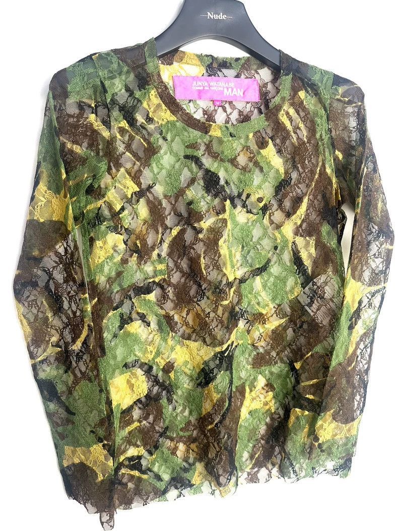 Junya Watanabe Junya Watanabe Man camouflage hollow floral gown Size US M / EU 48-50 / 2 - 2 Thumbnail