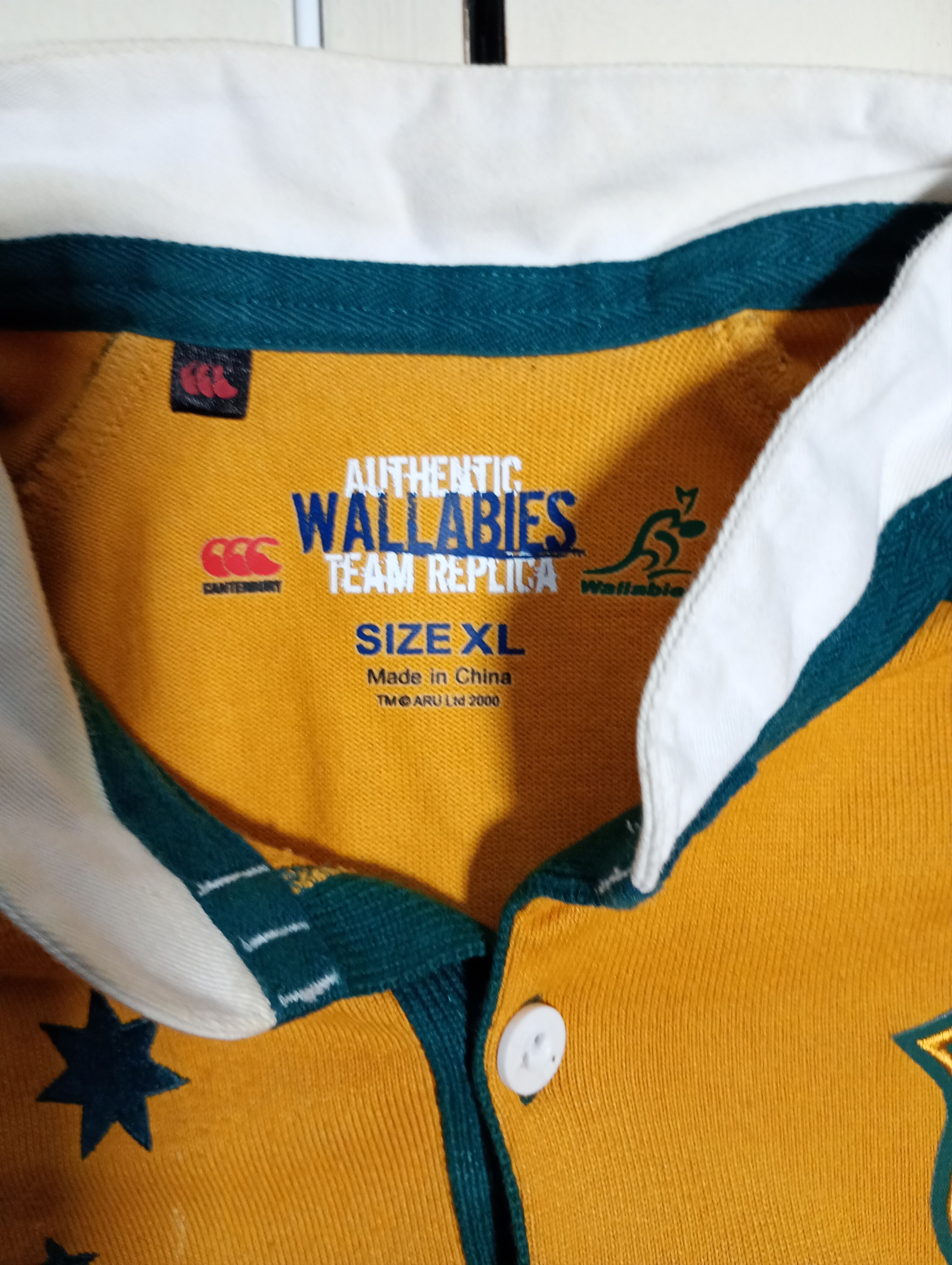 Canterbury of New Zealand Canterbury Wallabies Australia Rugby Shirt 2008 Size US XL / EU 56 / 4 - 9 Thumbnail