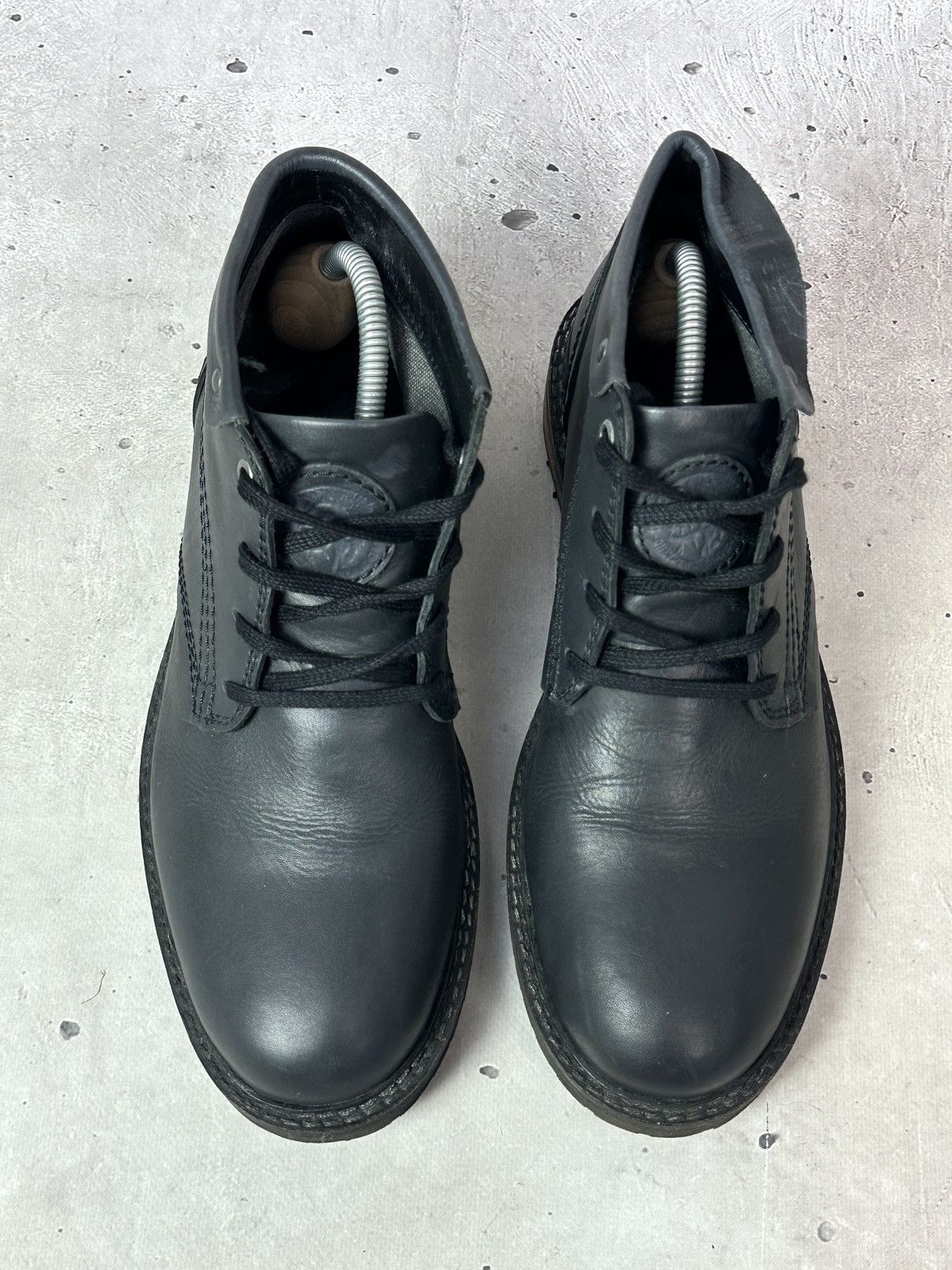 Diesel Diesel Leather Logo Grey Men’s Lace-up Ankle Boots Size US 9.5 / EU 42-43 - 2 Thumbnail
