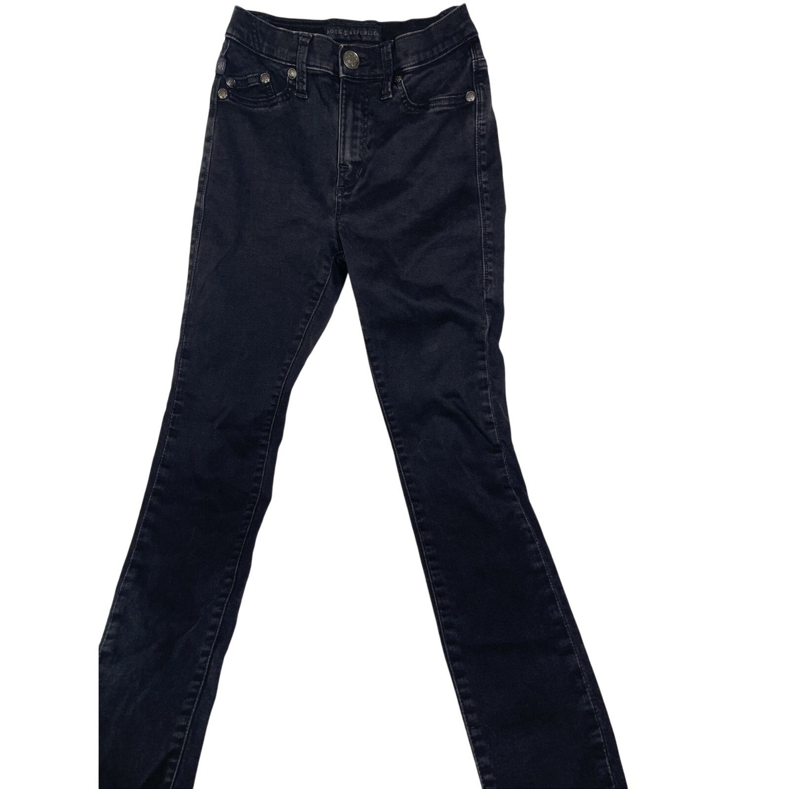 Rock & Republic Rock & Republic High Roller Women's Size 24”Black Denim Size 24" / US 00 / IT 34 - 1 Thumbnail