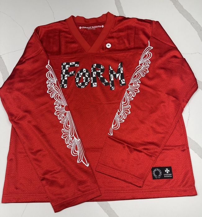 Chrome Hearts ️‍🔥Chrome Hearts Mattyboy Red Jersey Long Sleeve ️‍🔥